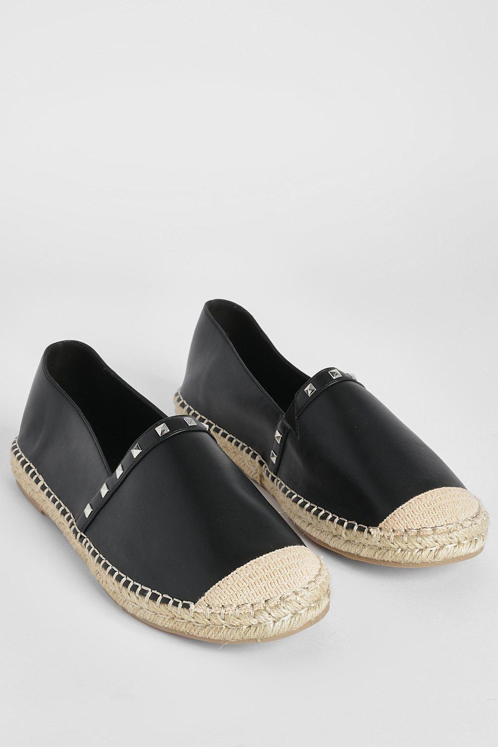 Espadrilles store with studs