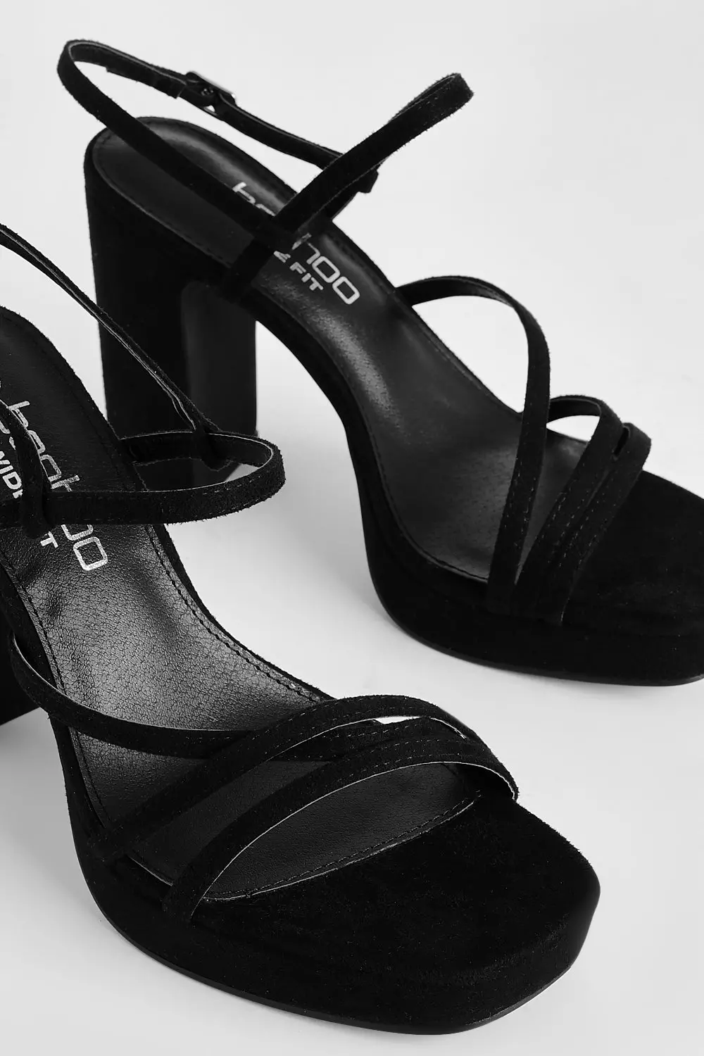 Black wide fit platform 2024 heels