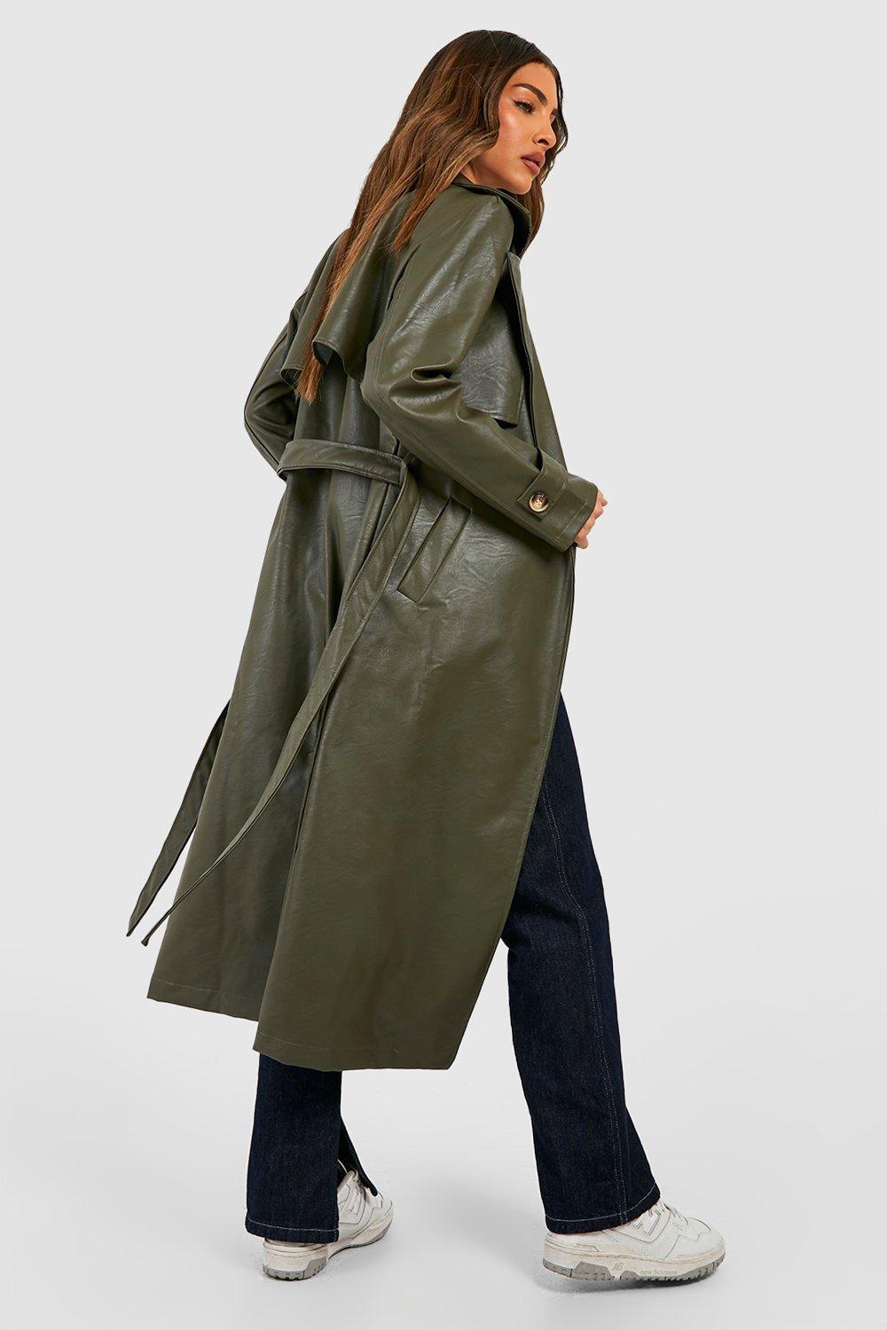 Long faux-leather trench coat, Twik, Women's Trenches Fall/Winter 2019