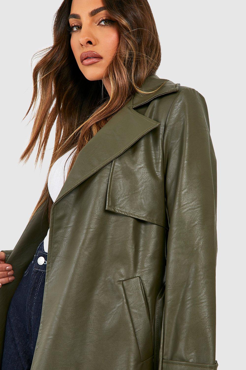 Boohoo trench hot sale