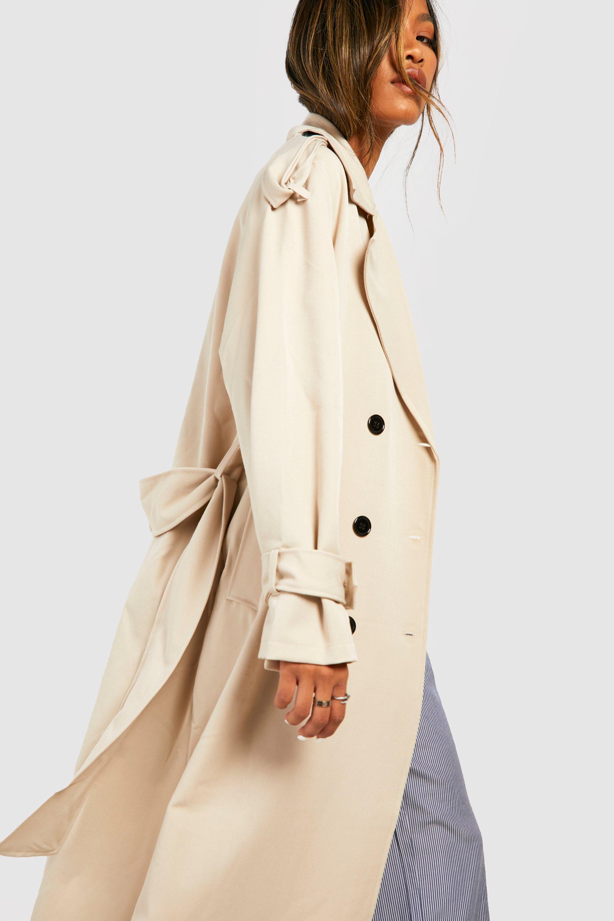 Boohoo trench hotsell