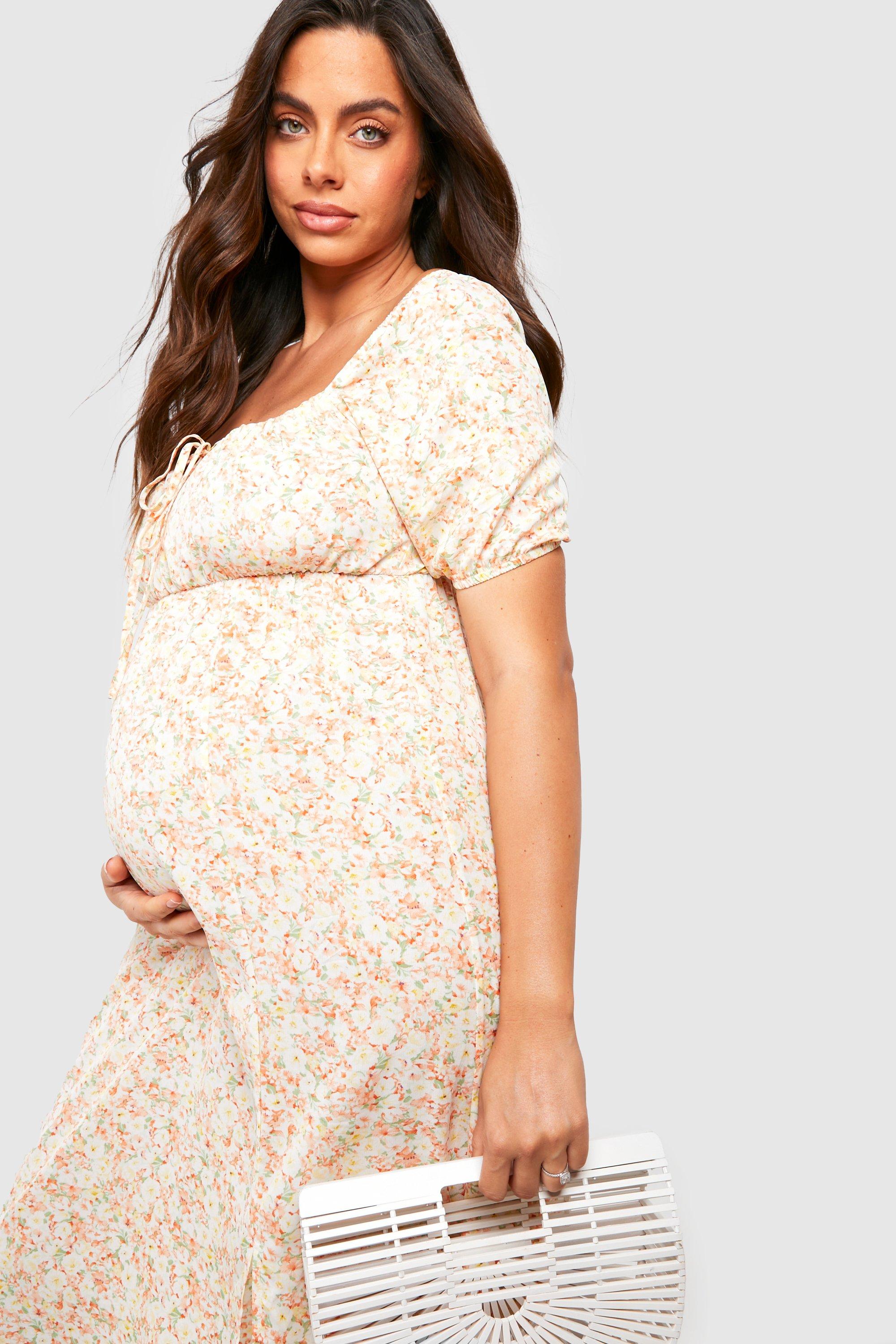 Maternity maxi dress boohoo hotsell