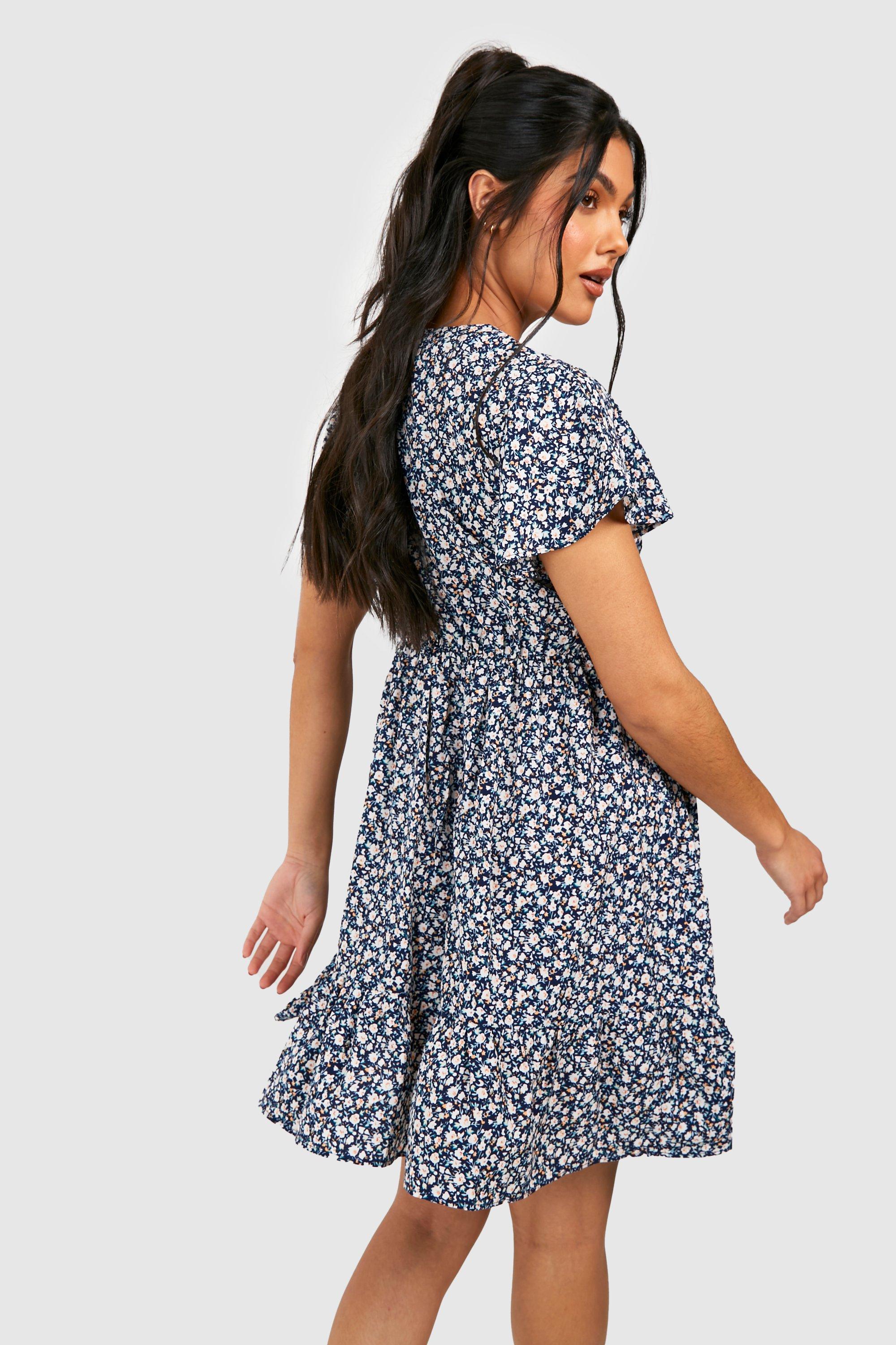 Boohoo maternity smock dress hotsell