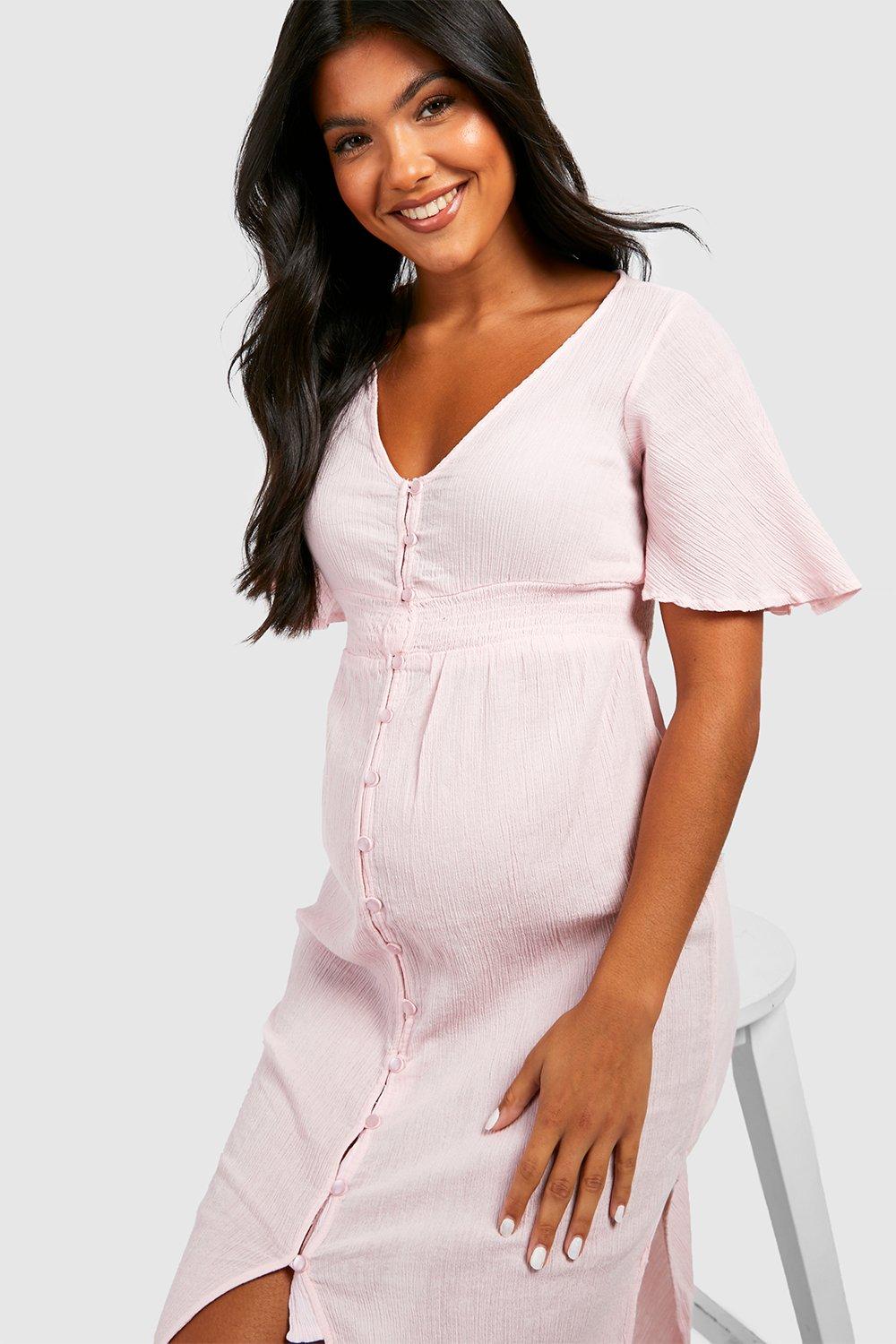 Robe longue best sale rose dentelle