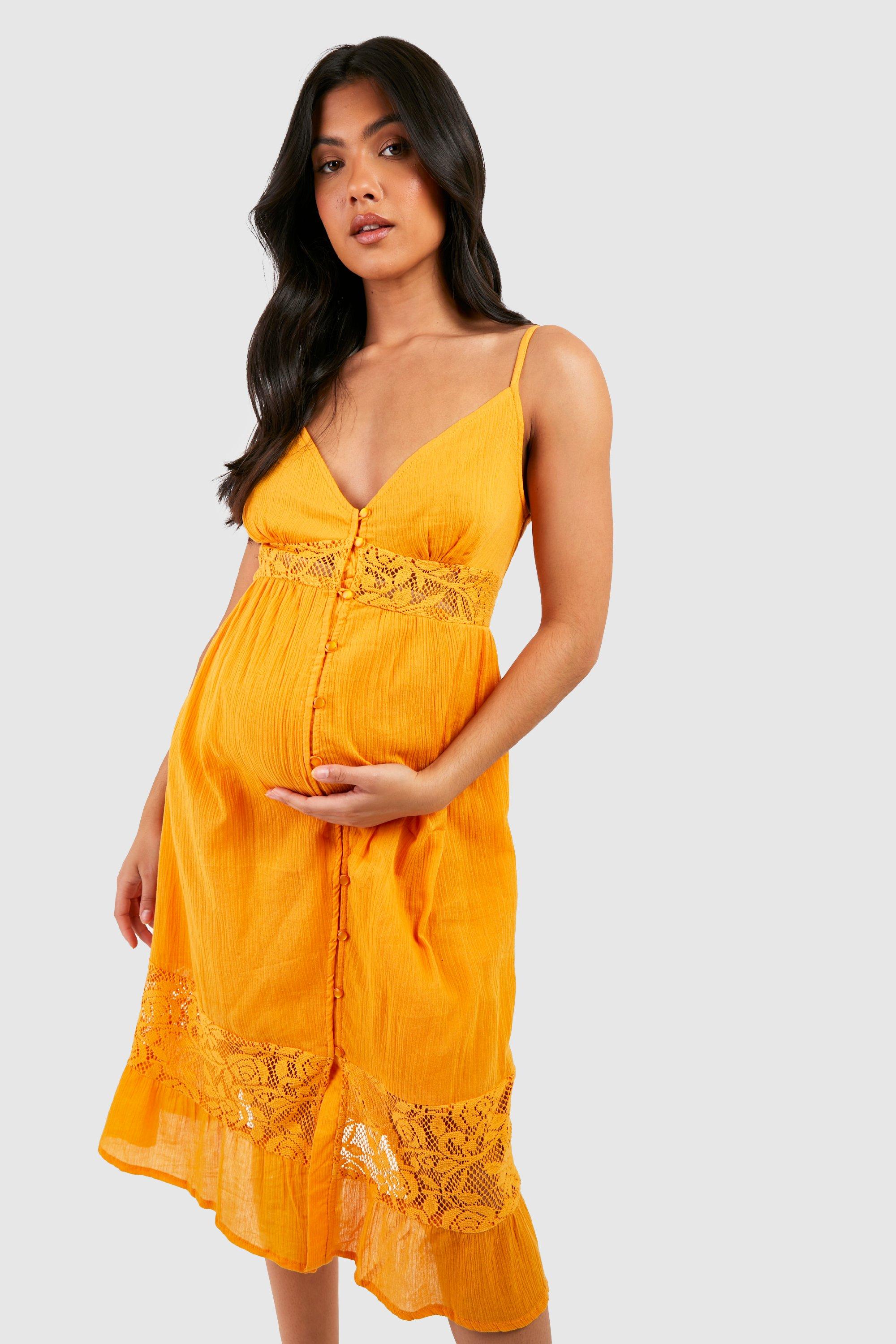 Robe jaune online boohoo