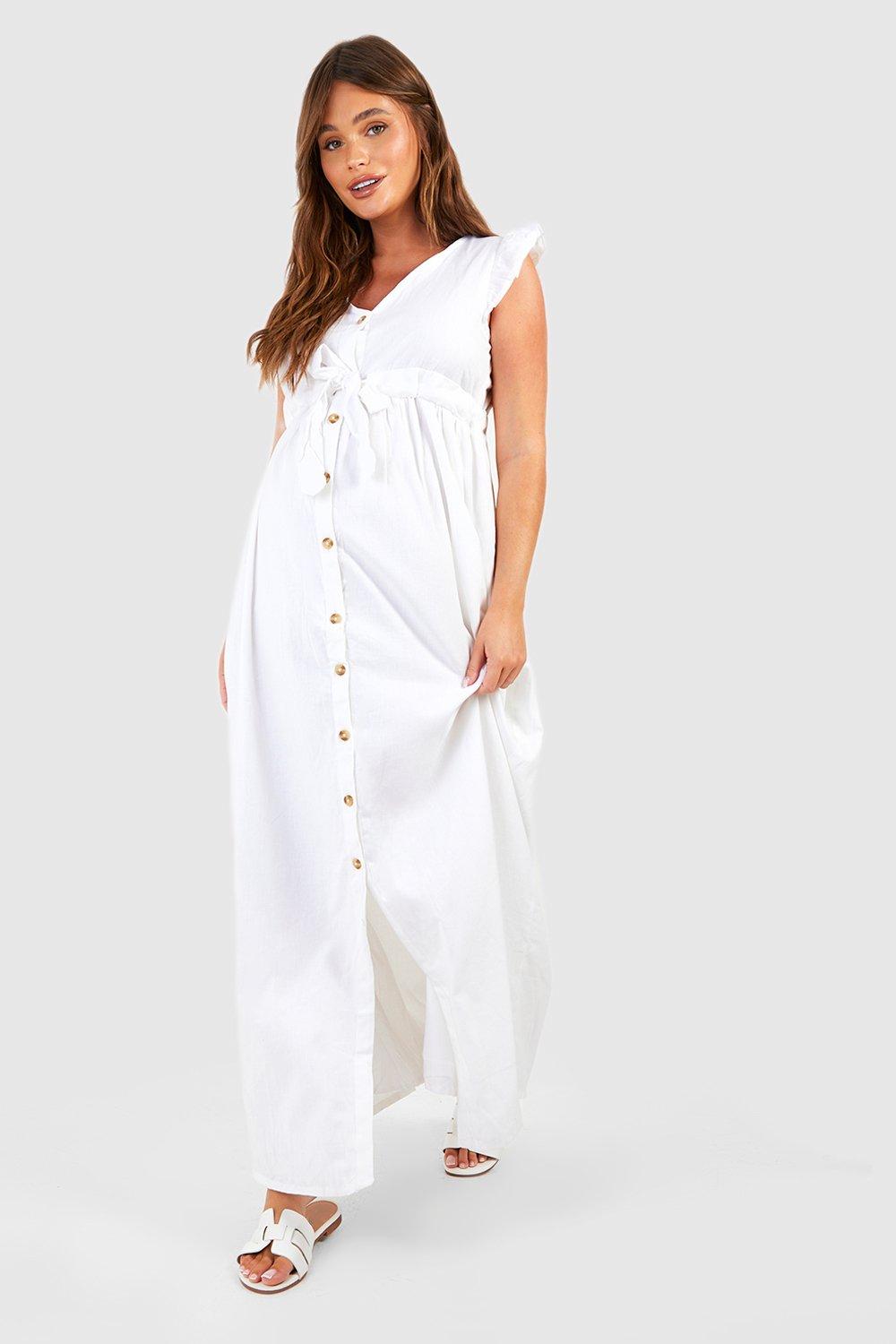 White maternity hotsell maxi dress uk