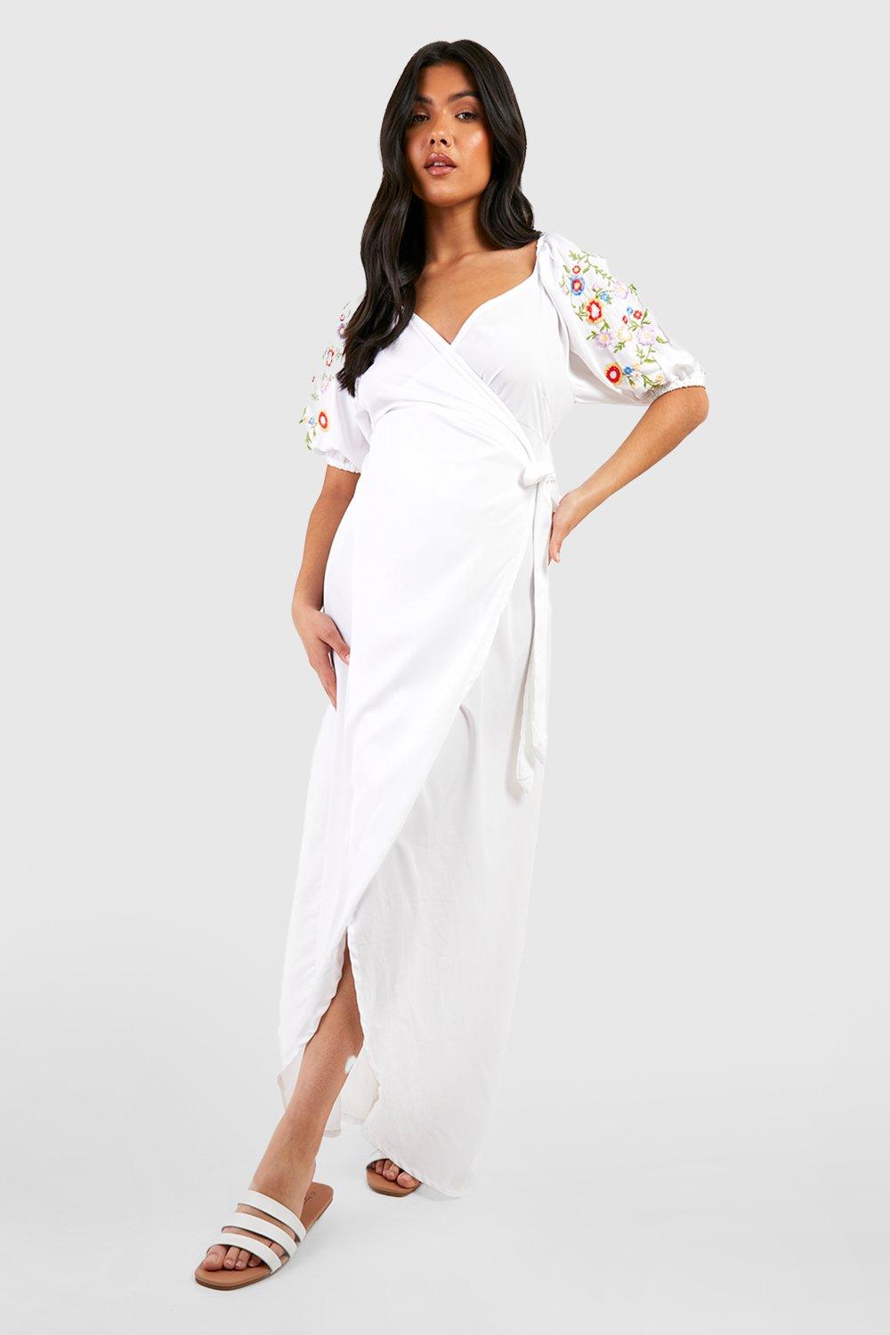 Wrap Maternity Maxi Dress | Rosemary