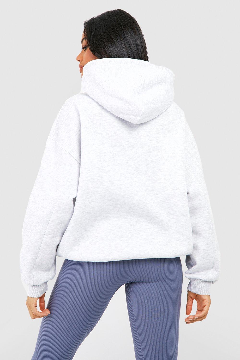 grey hoodie boohoo