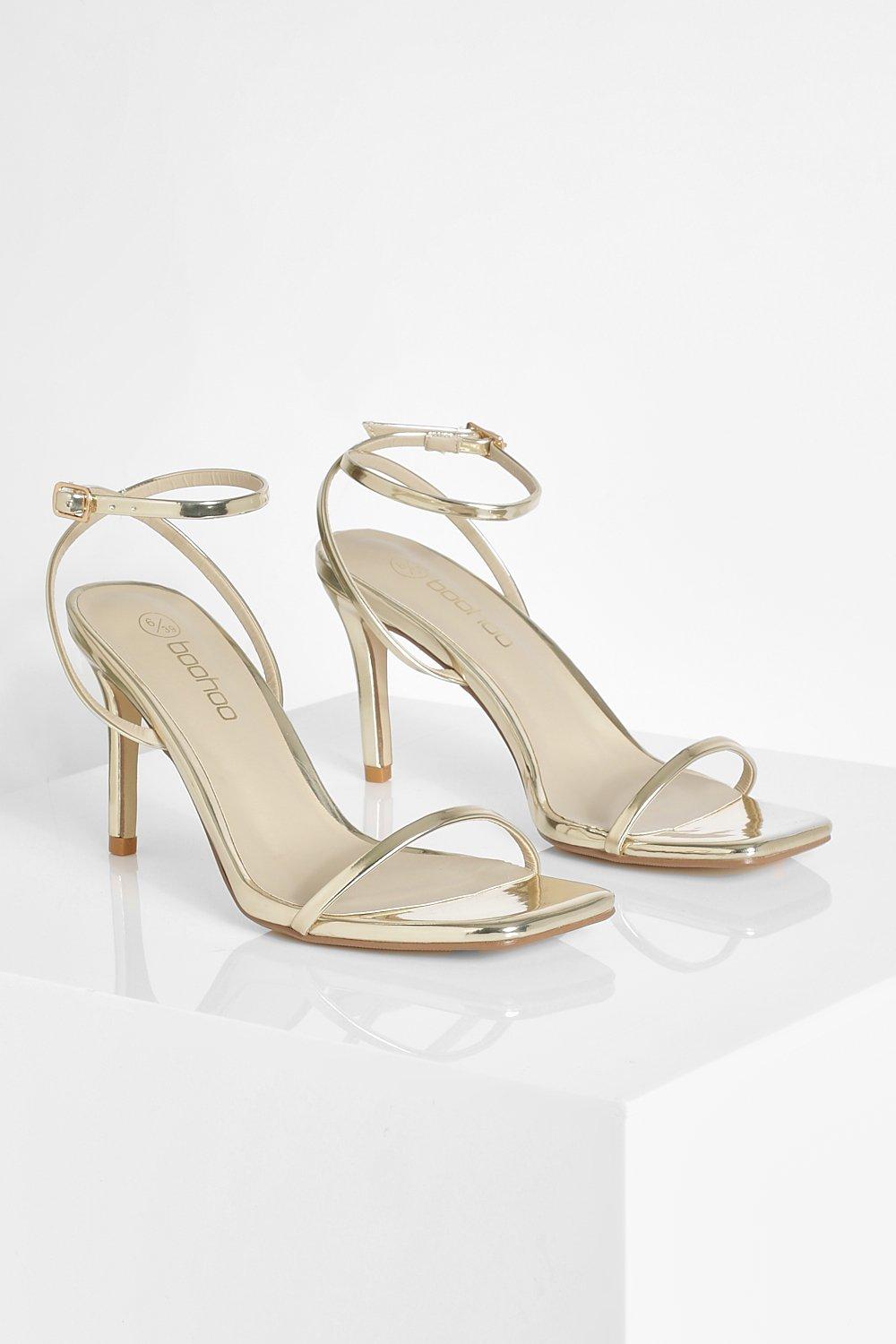 Boohoo 2025 gold heels