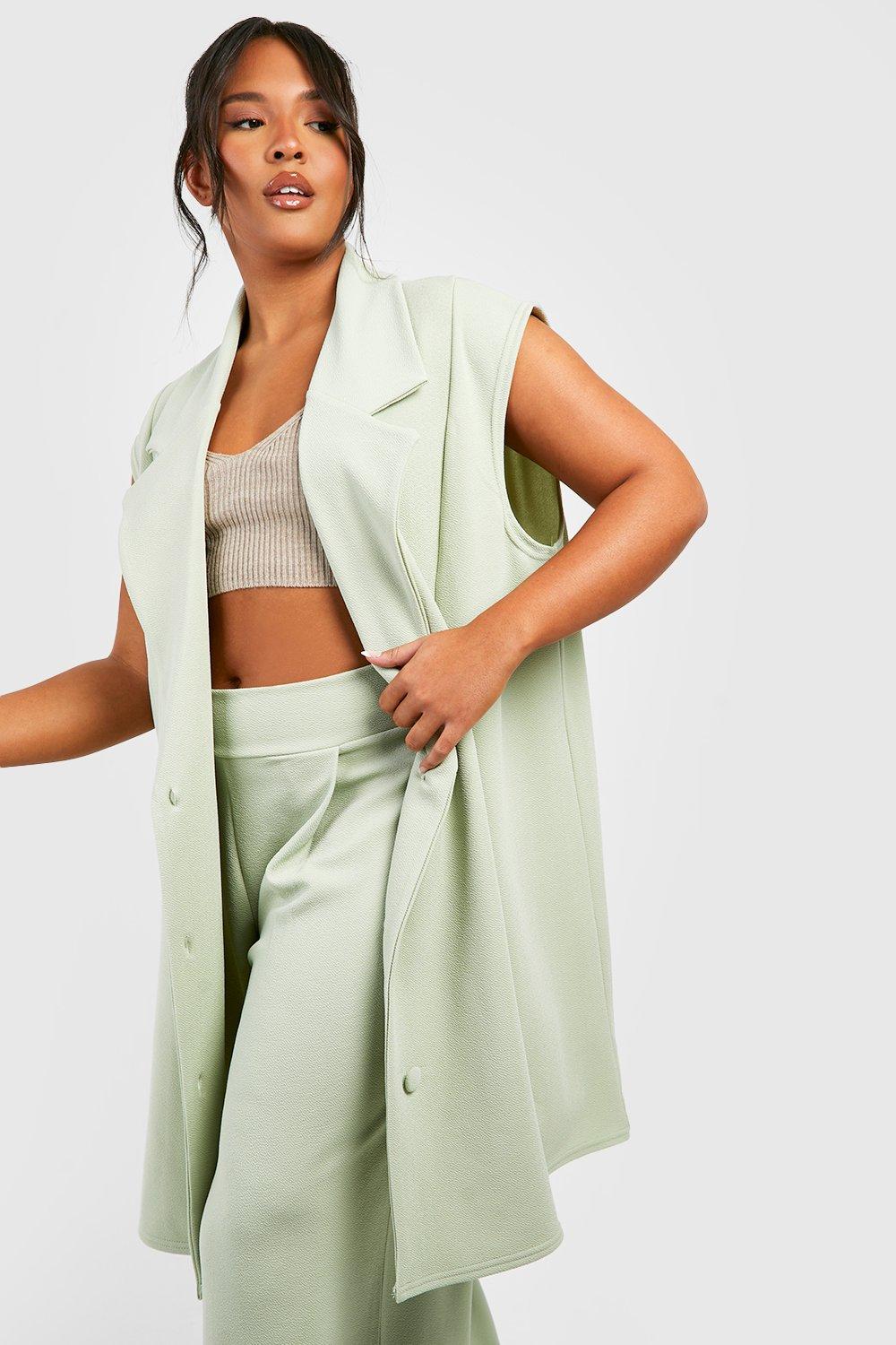 Boohoo hot sale sleeveless duster