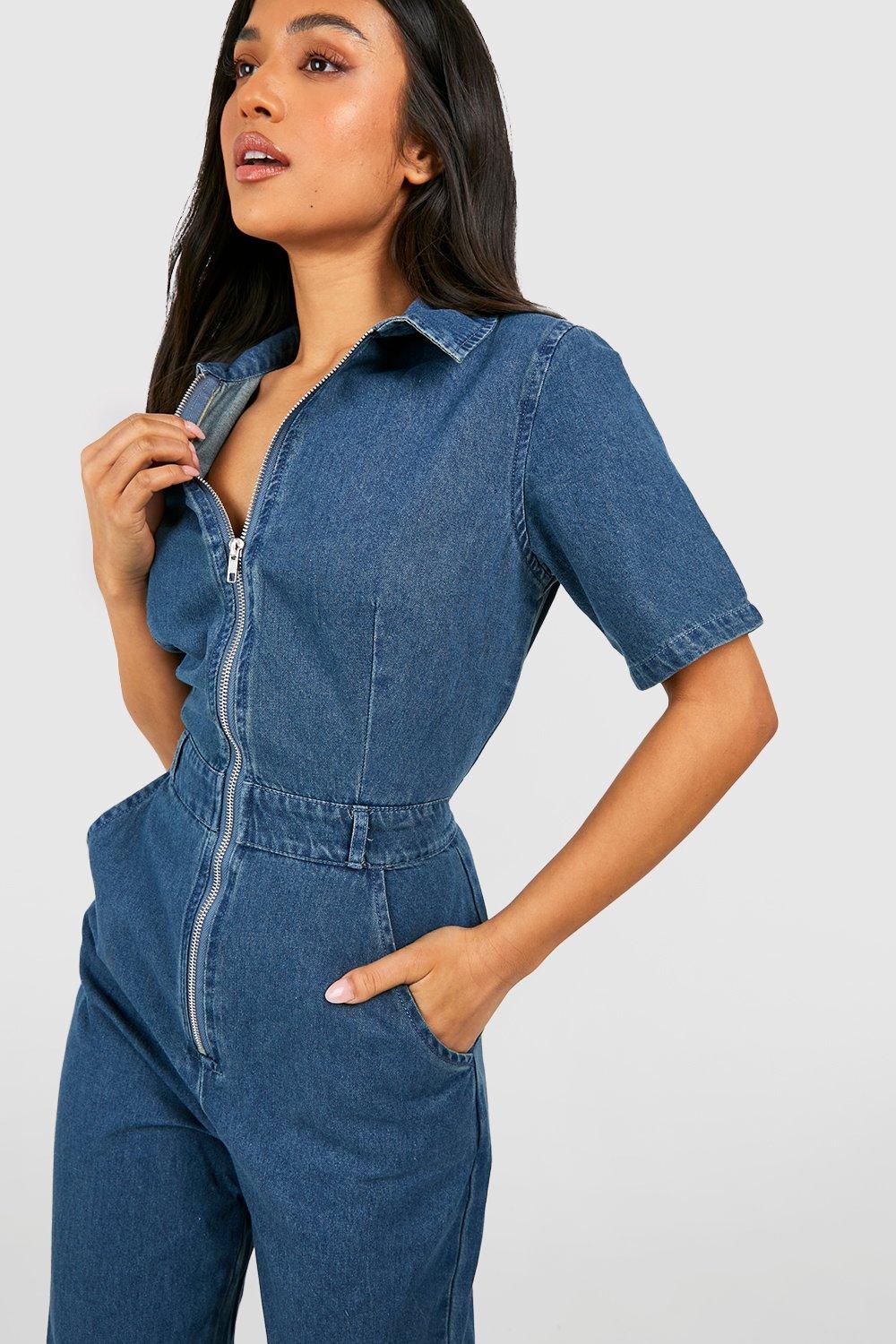 Denim boiler suit best sale