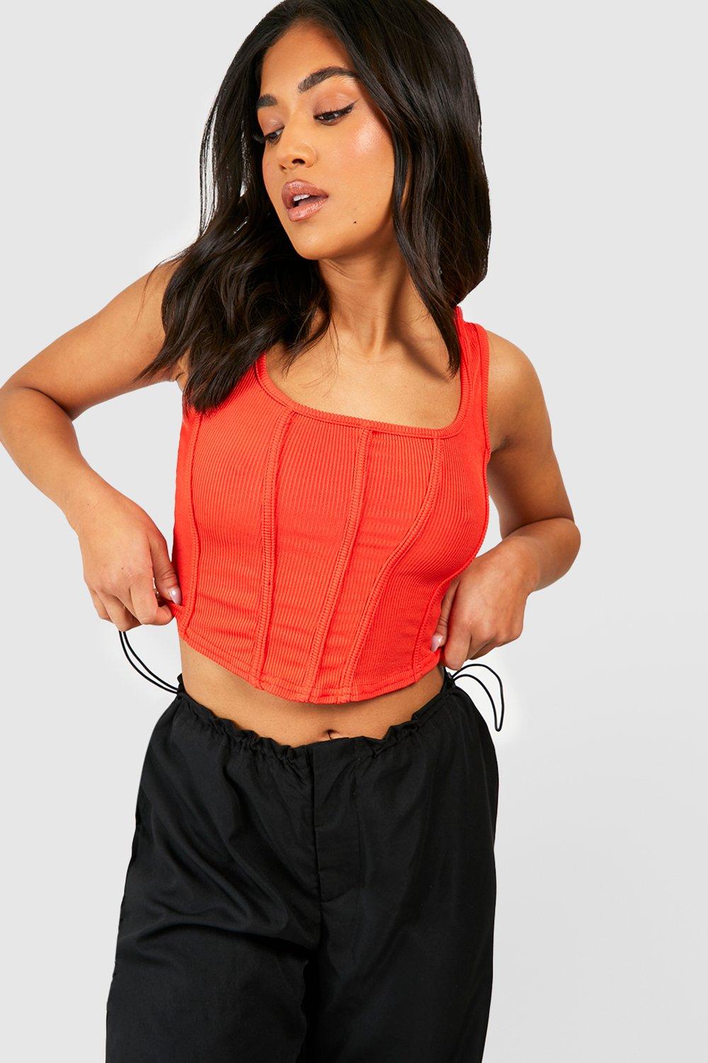 Petite Rib Corset Top