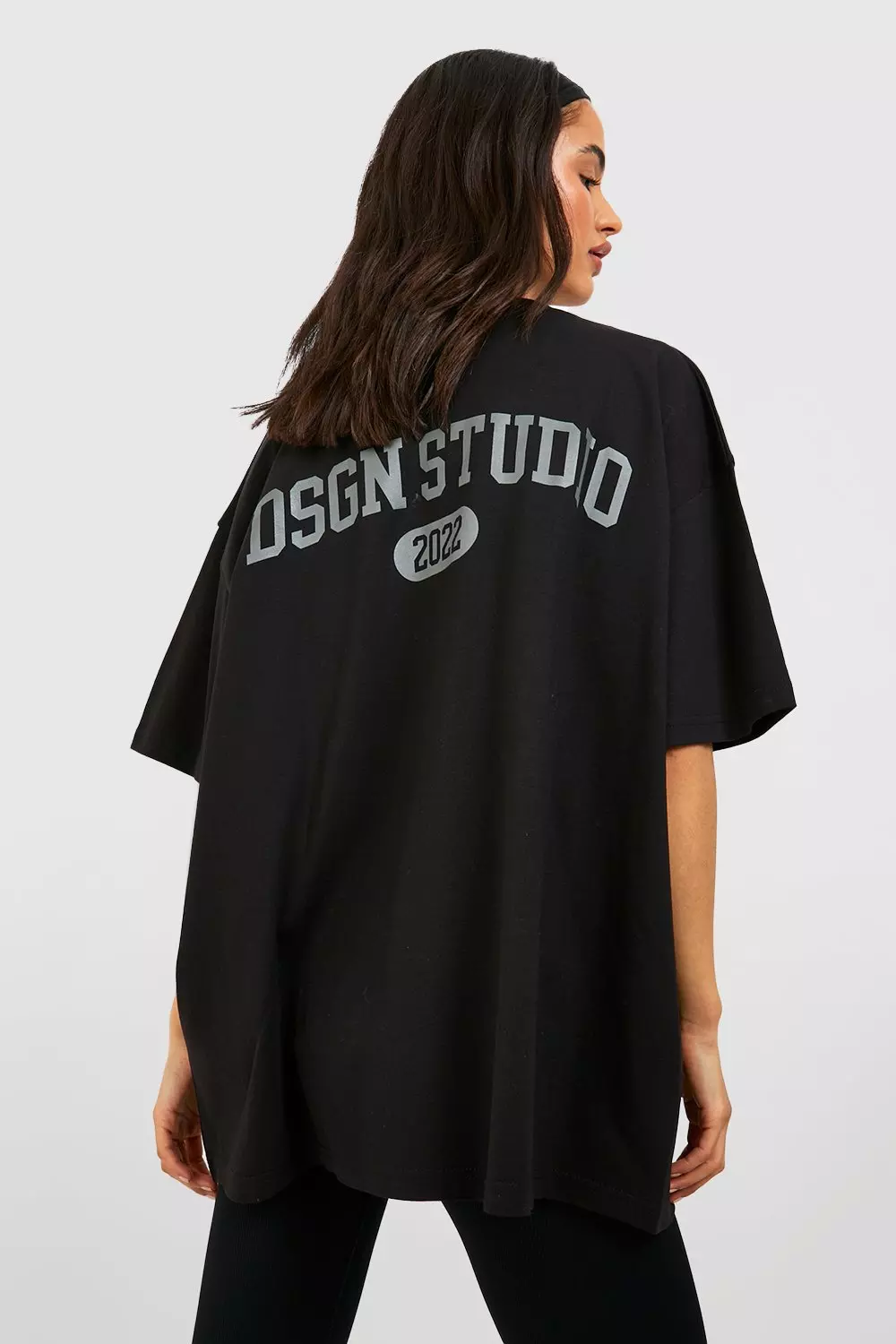 Black Dsgn Studio Back Print Oversized T-shirt alternative image