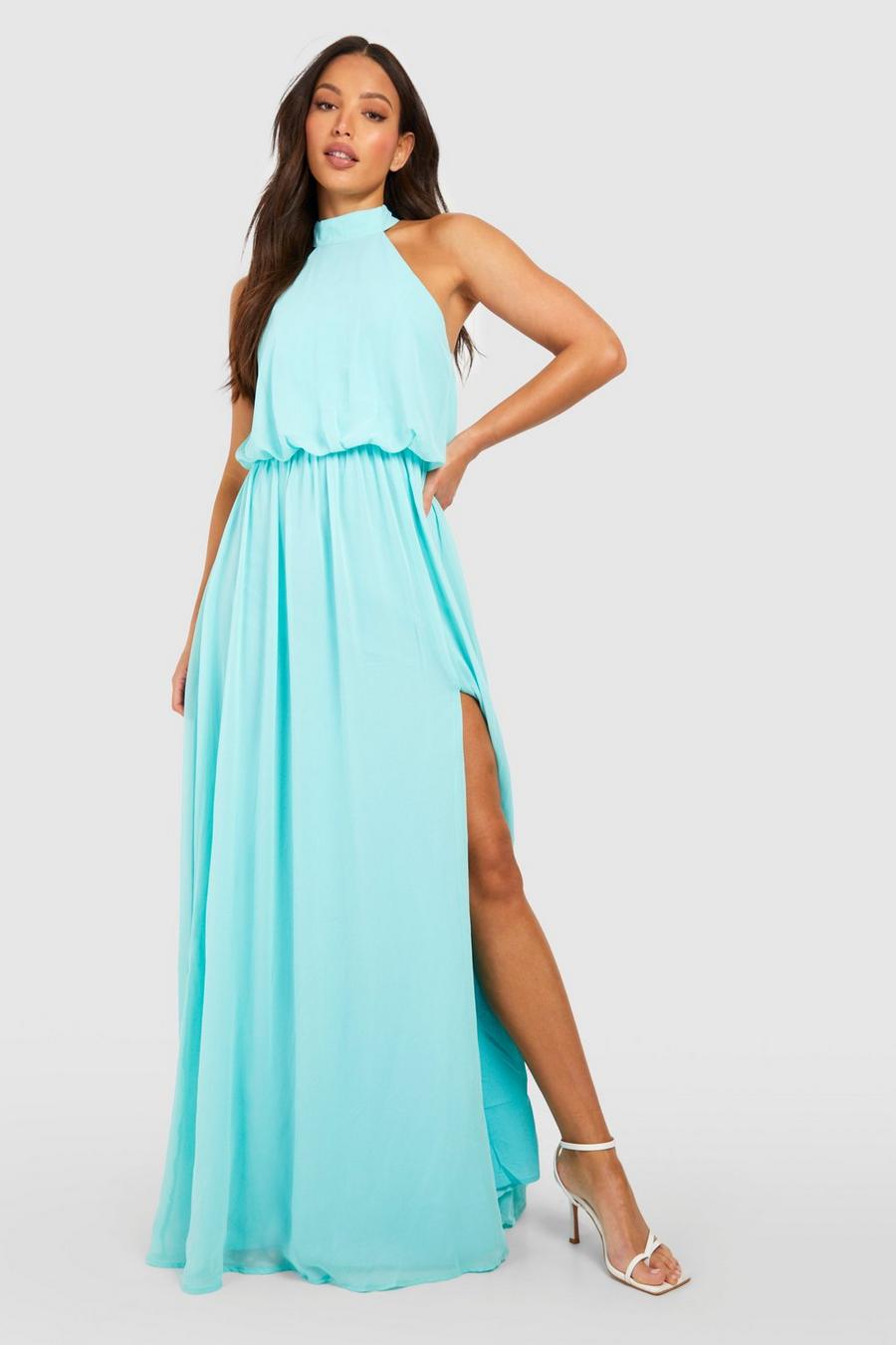 Tall - Robe longue dos nu, Mint image number 1