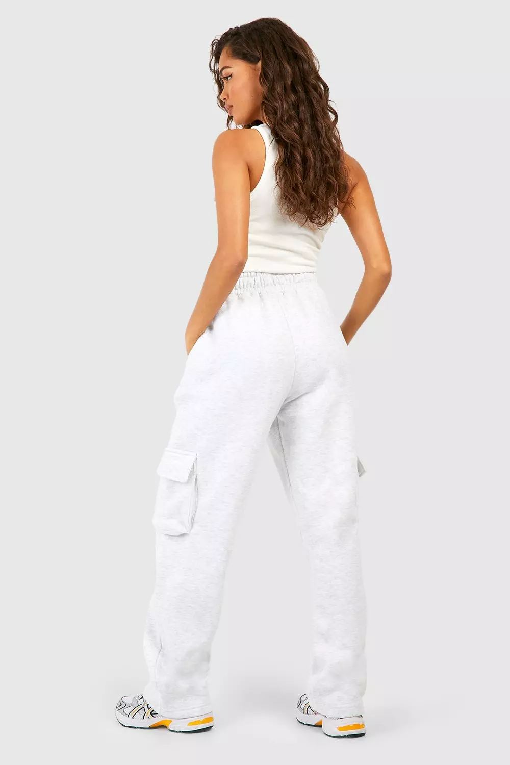 Ash grey Wide Leg Cargo Jogger alternative image