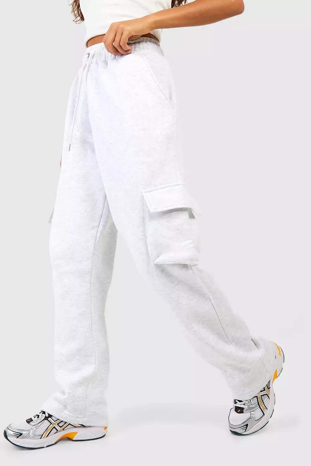 Ash grey Wide Leg Cargo Jogger alternative image