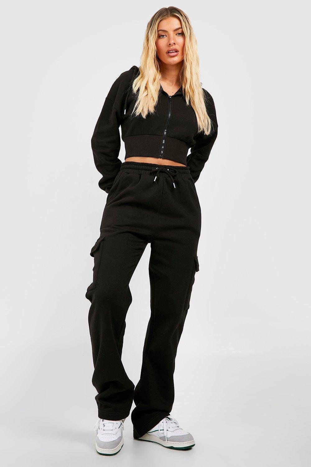 Black seat belt cargo hot sale trousers