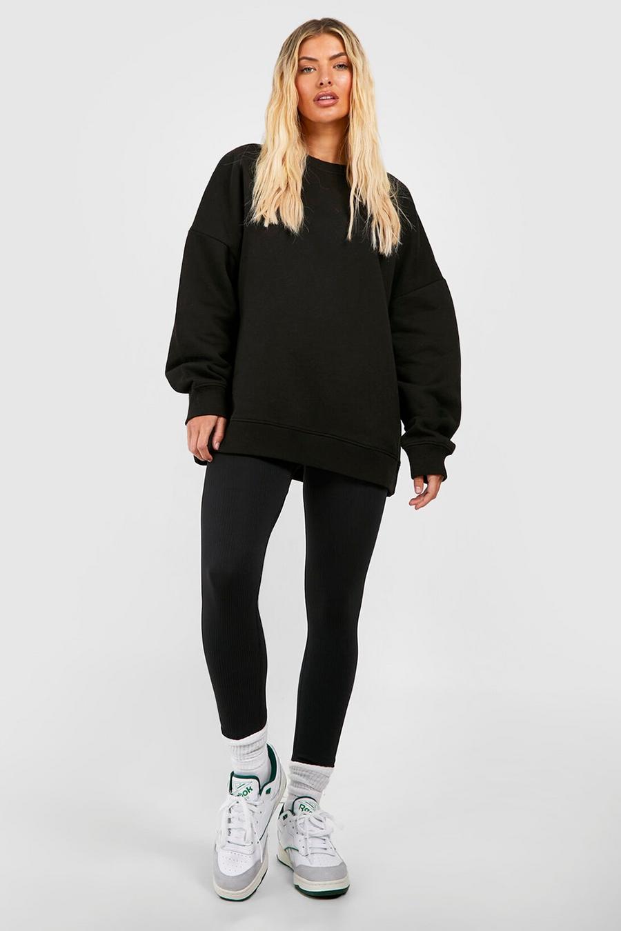 Super Oversize Sweatshirt, Black image number 1