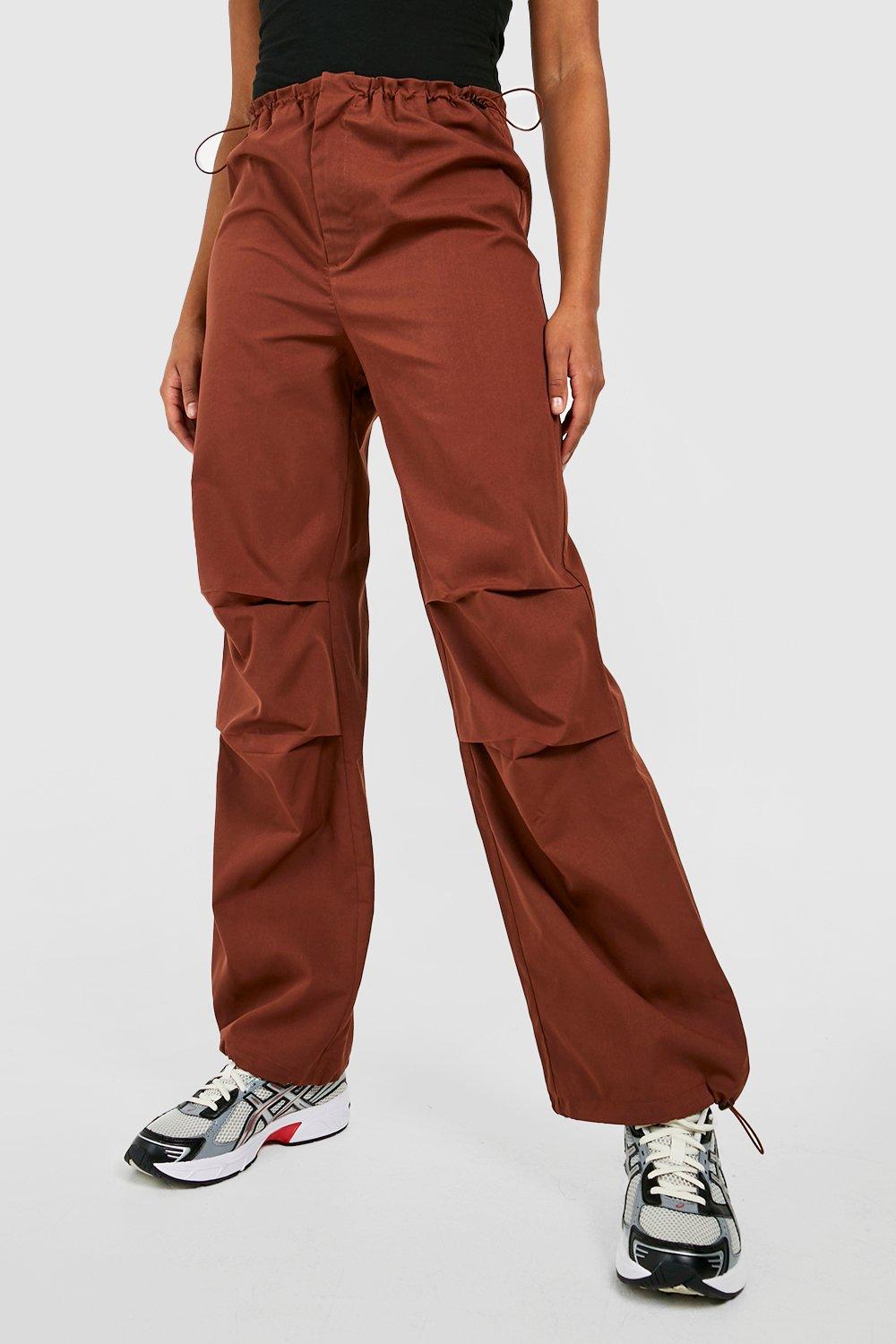 Tall Low Rise Elasticated Waist Parachute Cargo Trouser