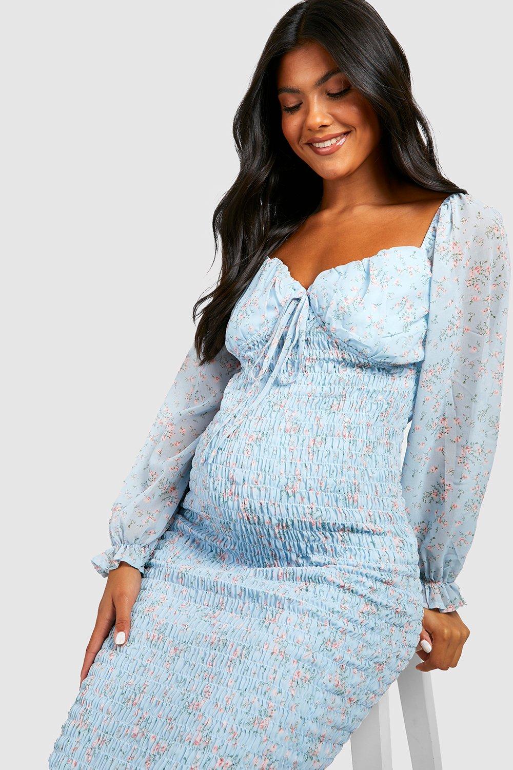 Baby blue best sale dress boohoo