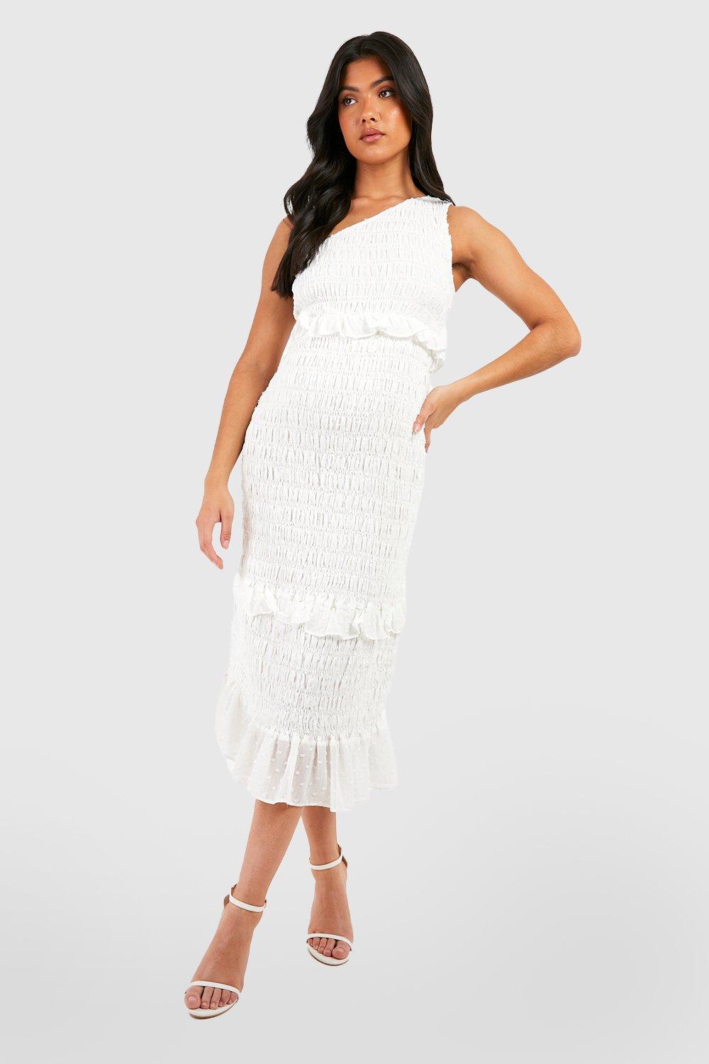 white maternity cocktail dress