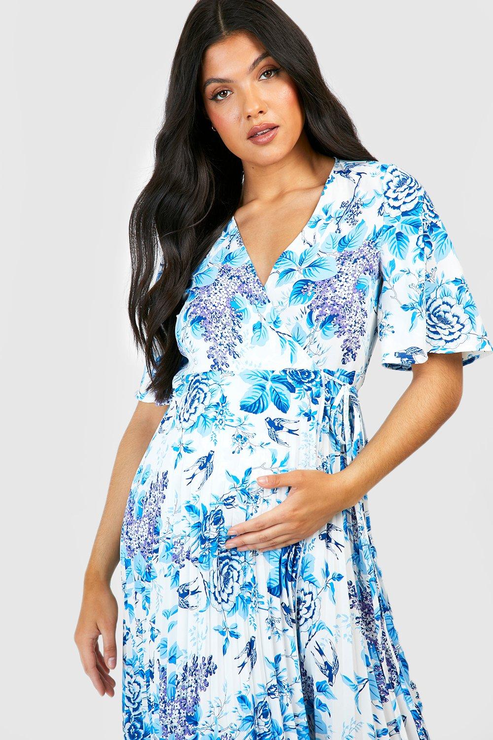 Boohoo maternity hot sale wrap dress