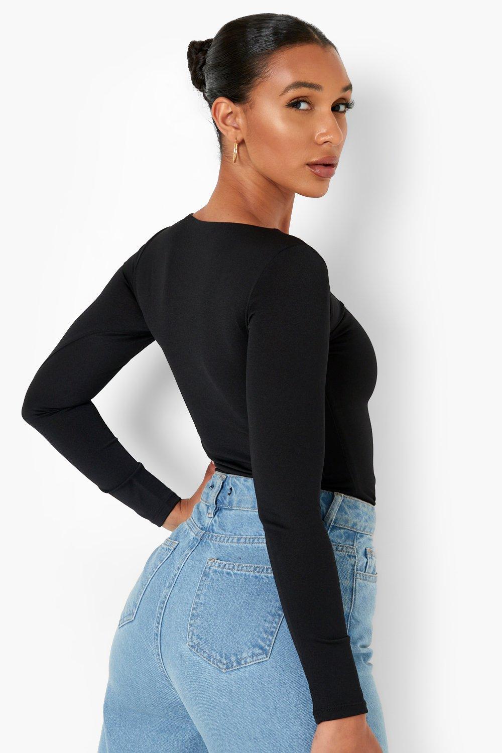 Double Layer Long Sleeve Bodysuit