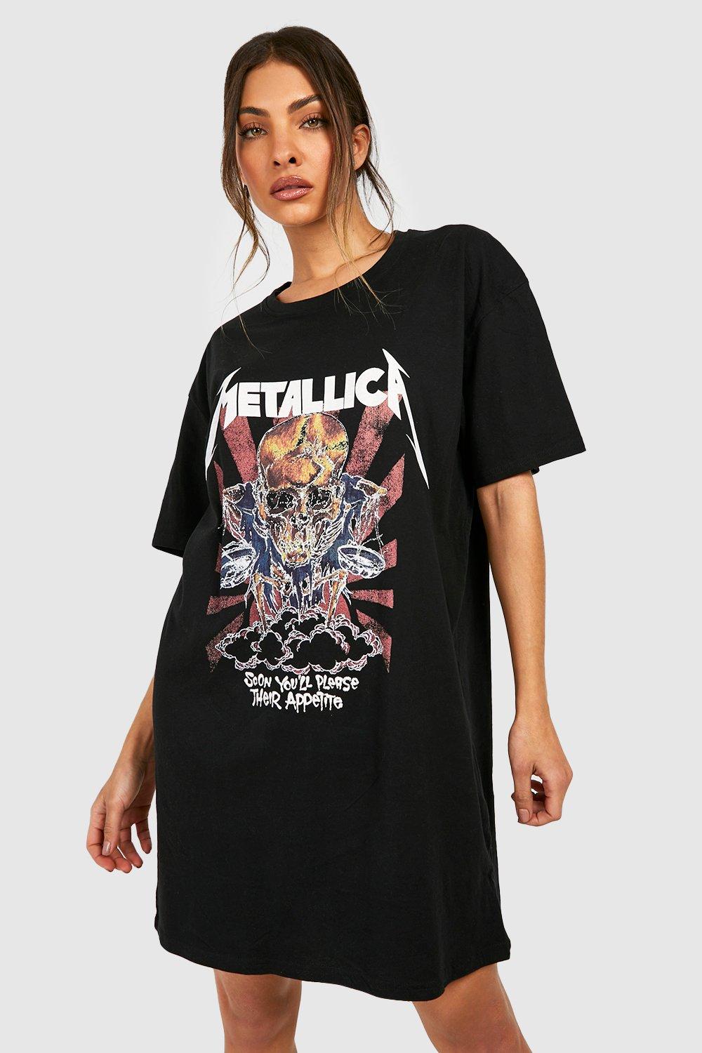 Metallica Slogan T shirt Dress