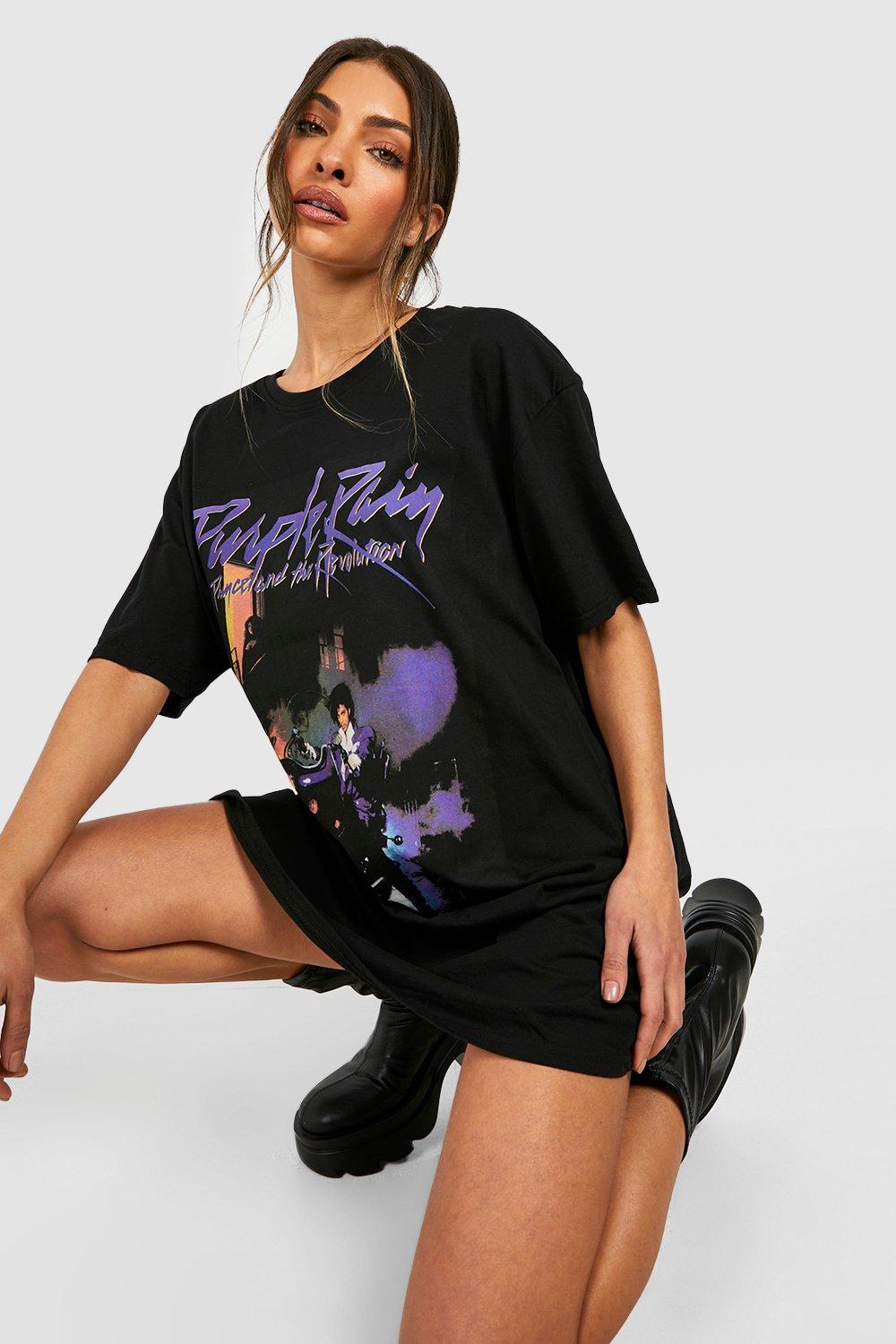 purple rain t shirt dress
