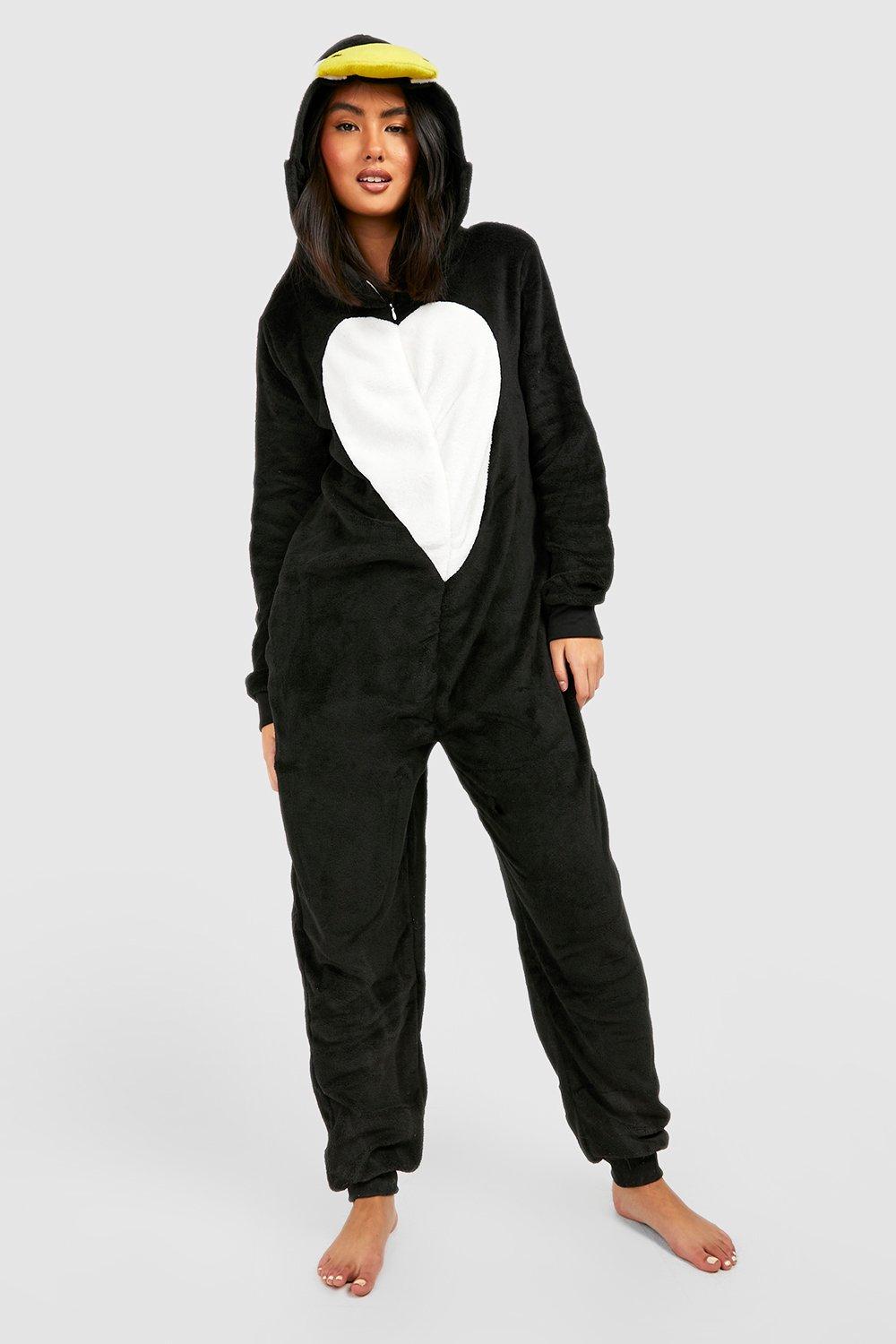 perfil métrico filete Pijama enterizo con pingüino | boohoo