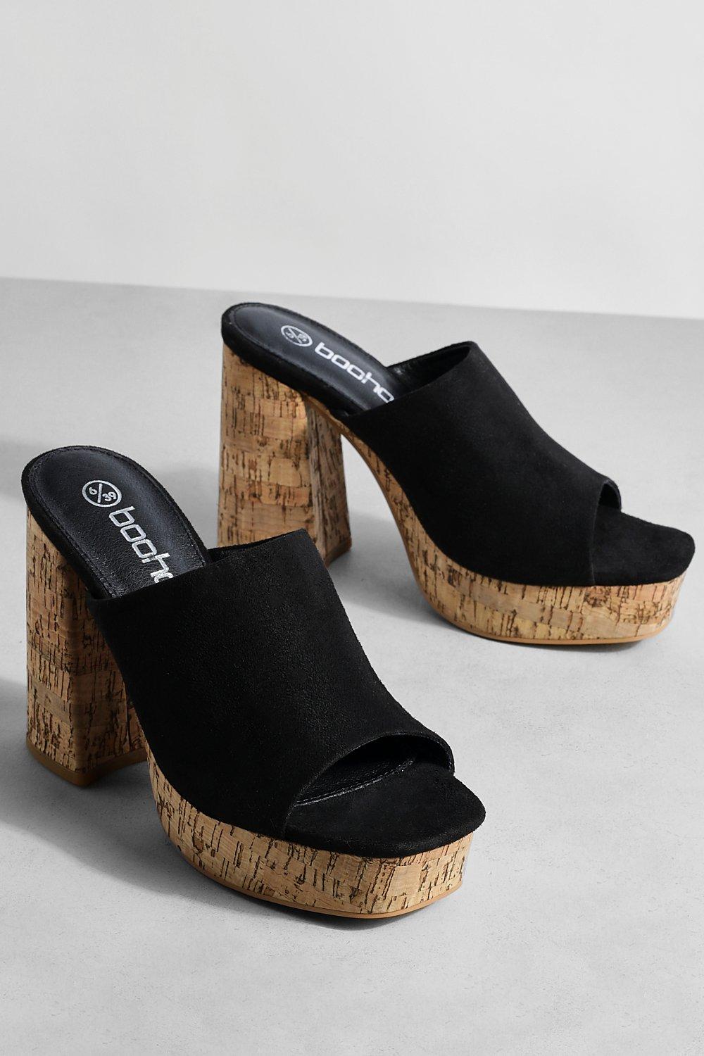 Cork best sale platform mules