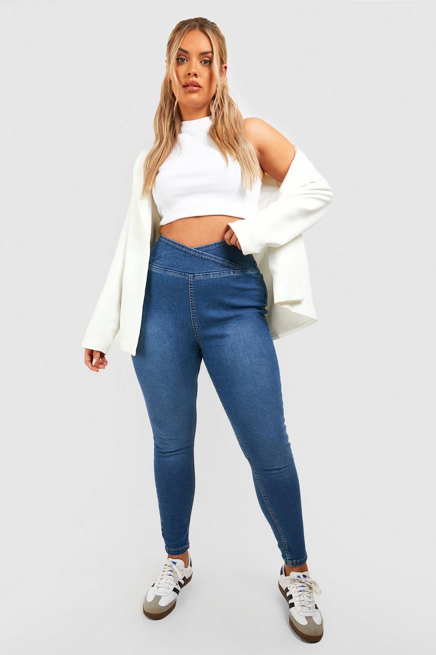 Indigo Plus High Waist Booty Boost Jeggings image number 1