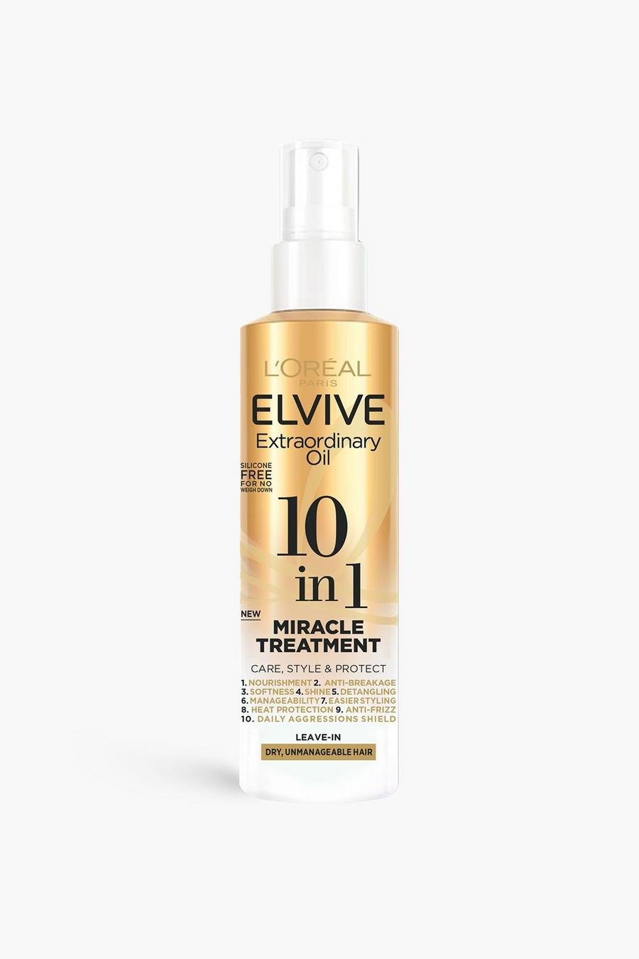Multi L'Orã©Al Paris Elvive Extraordinary Oil 10 In 1 Miracle Treatment Leave-In Spray For Dry, Unmanagable Hair 150Ml image number 1