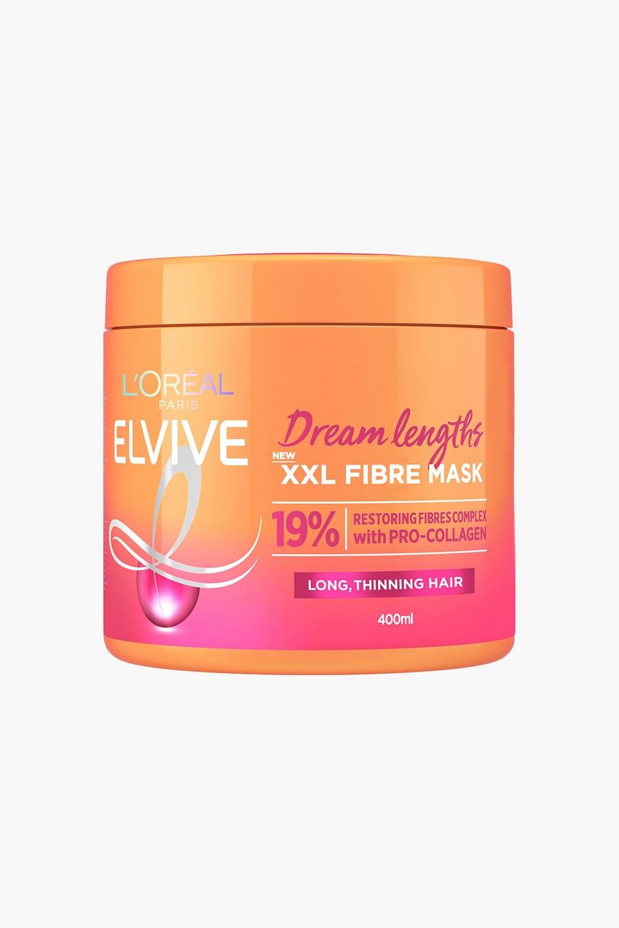 L'Oréal Paris Elvive Dream Lengths XXL Fibre Mask for Long Damaged Hair 400ml, Multi image number 1