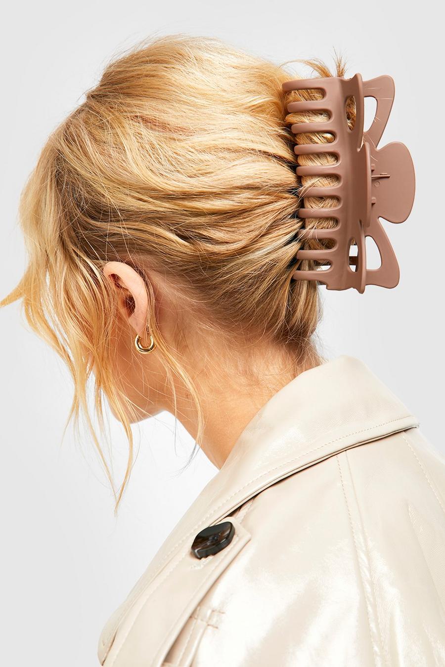 Large Chocolate Hair Claw Clip image number 1