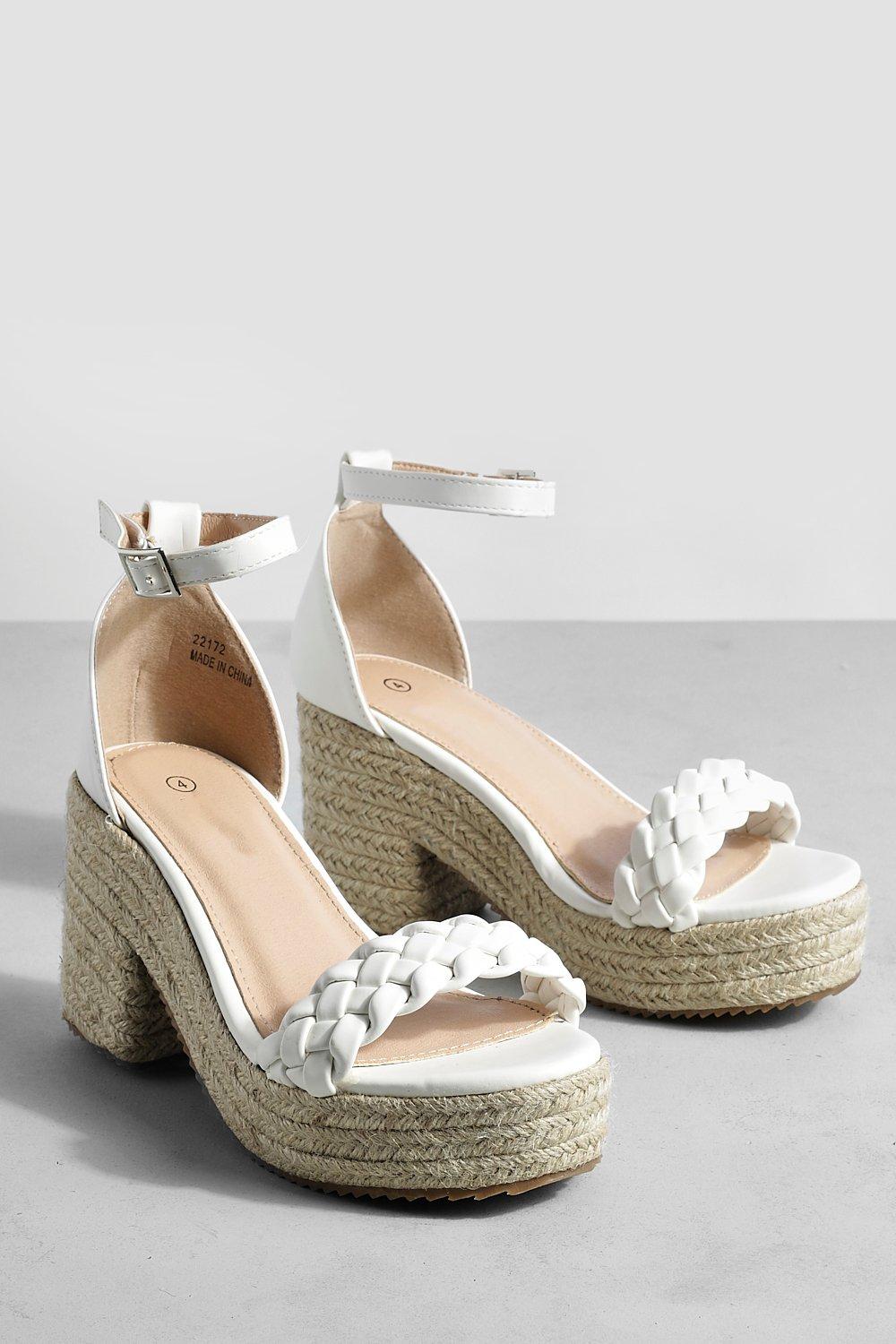 Boohoo white hot sale wedges