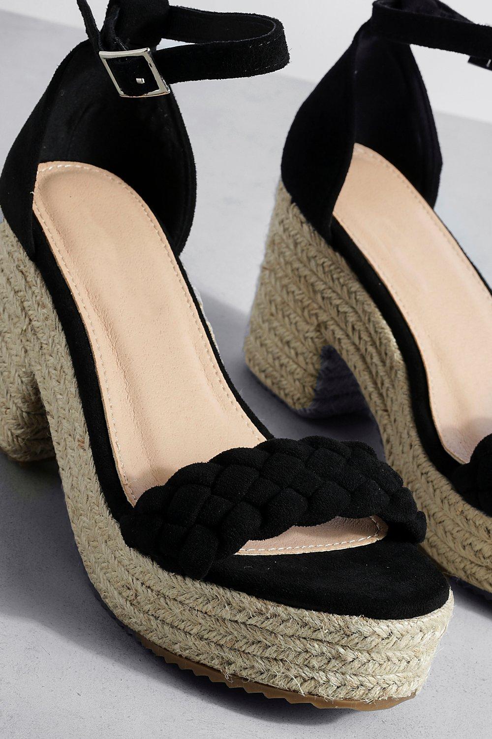 Black store block wedges