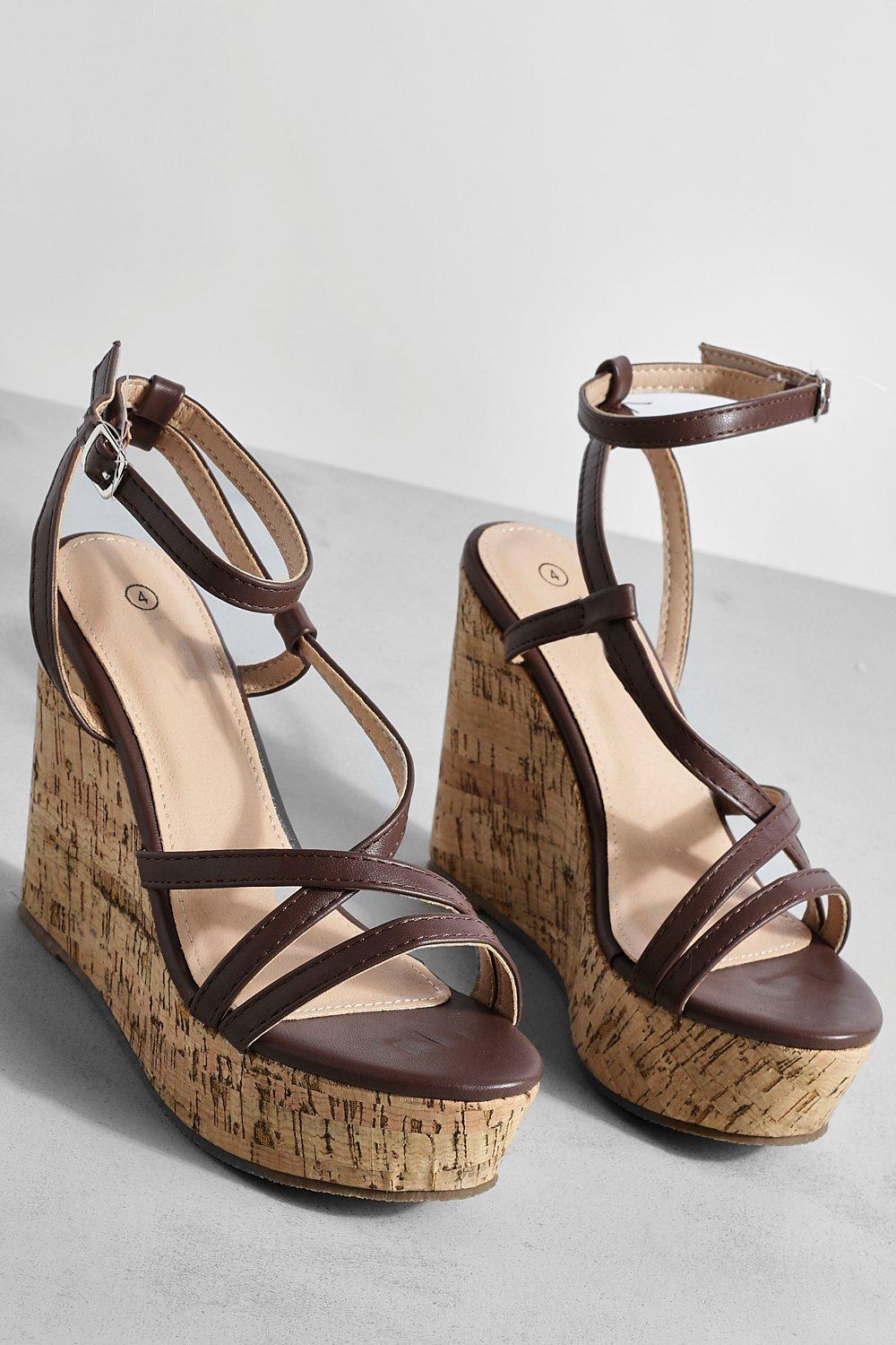 Wide width cheap cork wedges