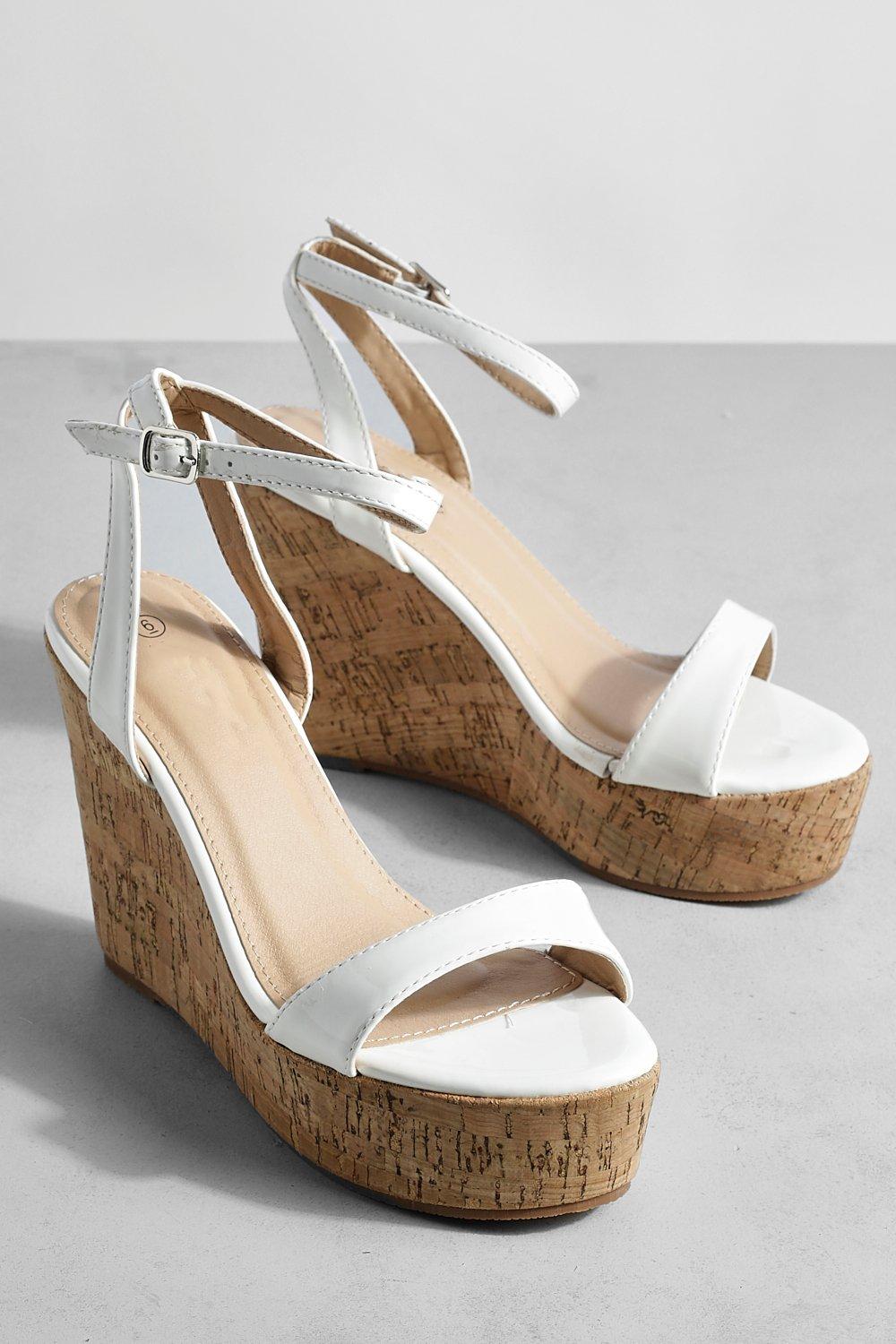 Wide fit sale cork wedges