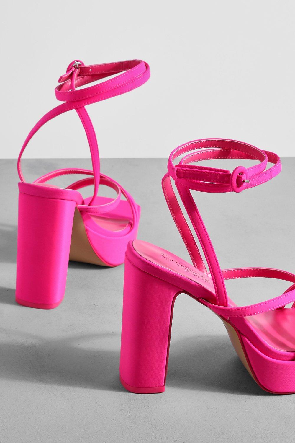 Wide width store neon heels