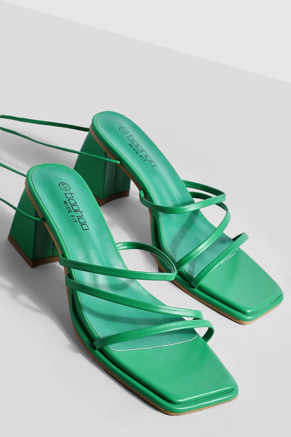 Wide fit 2024 green heels