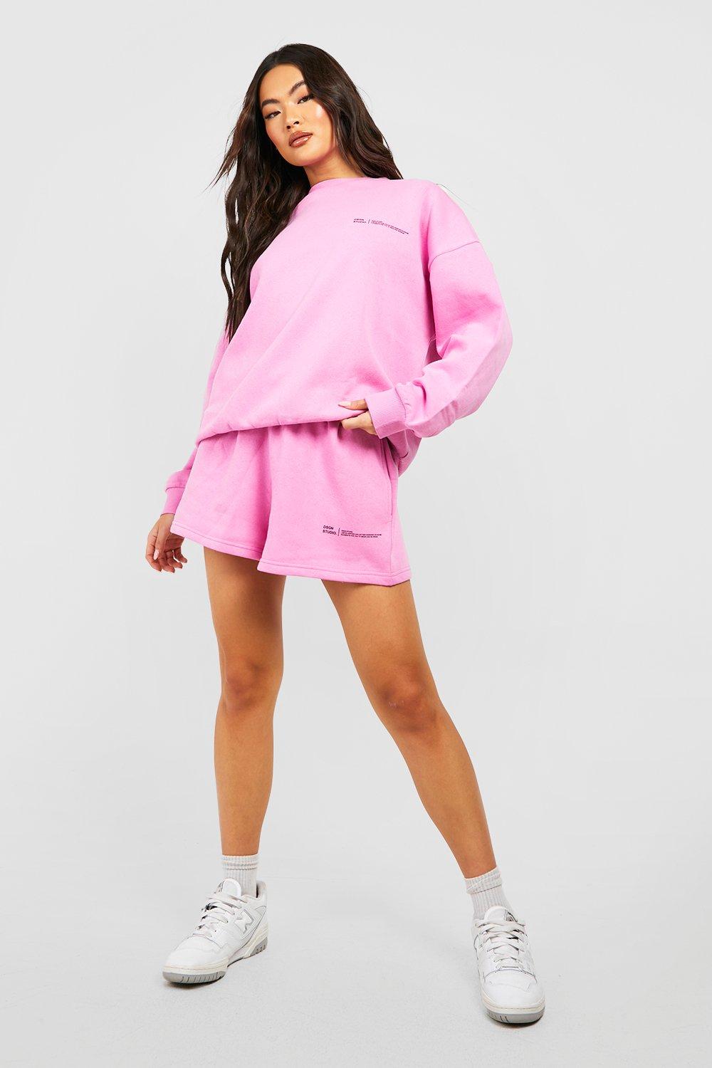 Pink clearance shorts tracksuit