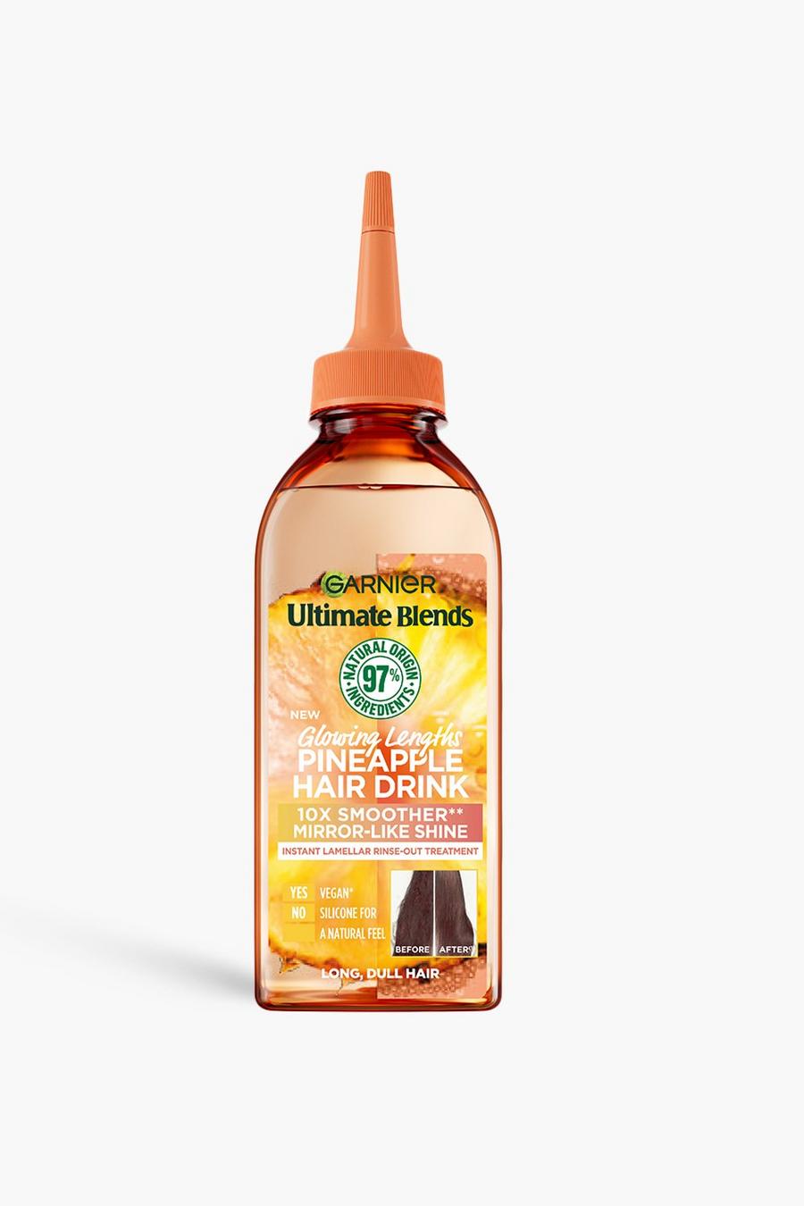 Multi Garnier Ultimate Blends Glowing Lengths Pineapple Hair Drink liquid conditioner for, long dull hair image number 1