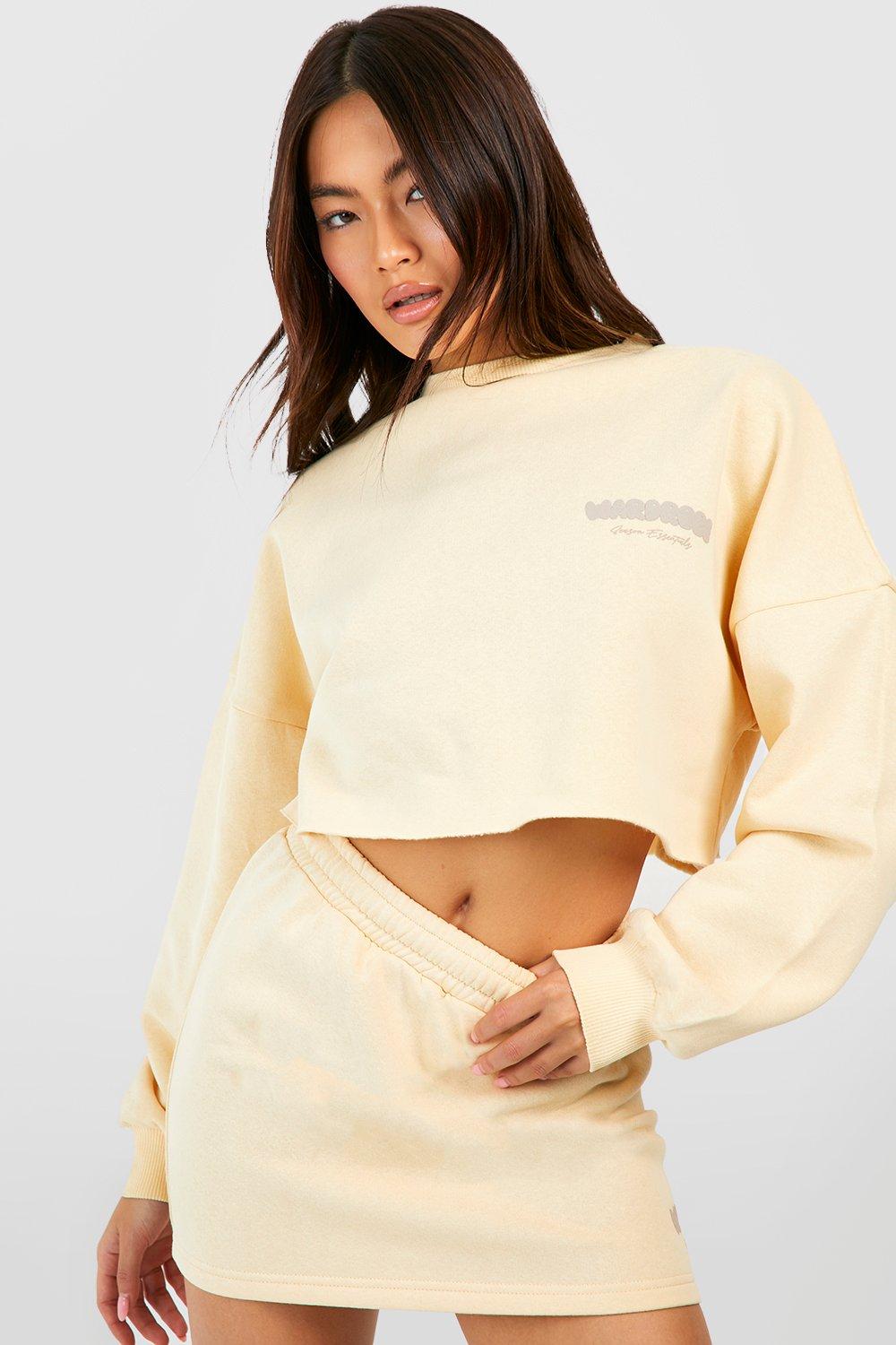 Boohoo shop cropped sweatshirt