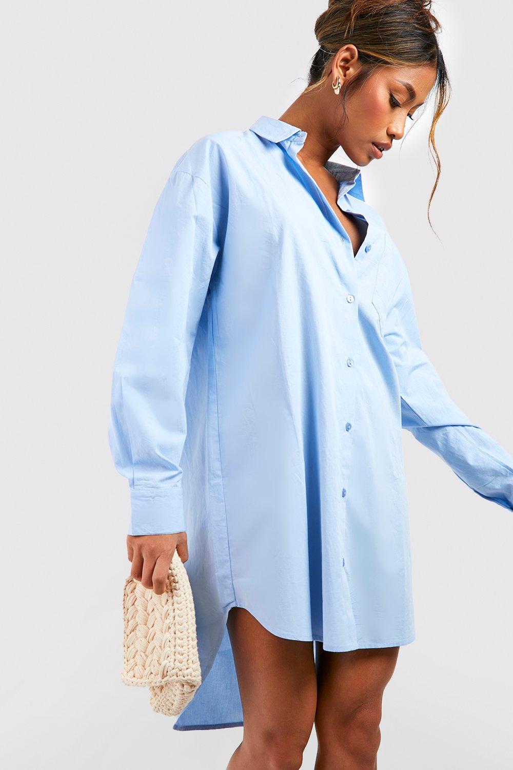 Oversized cotton shirt outlet dress