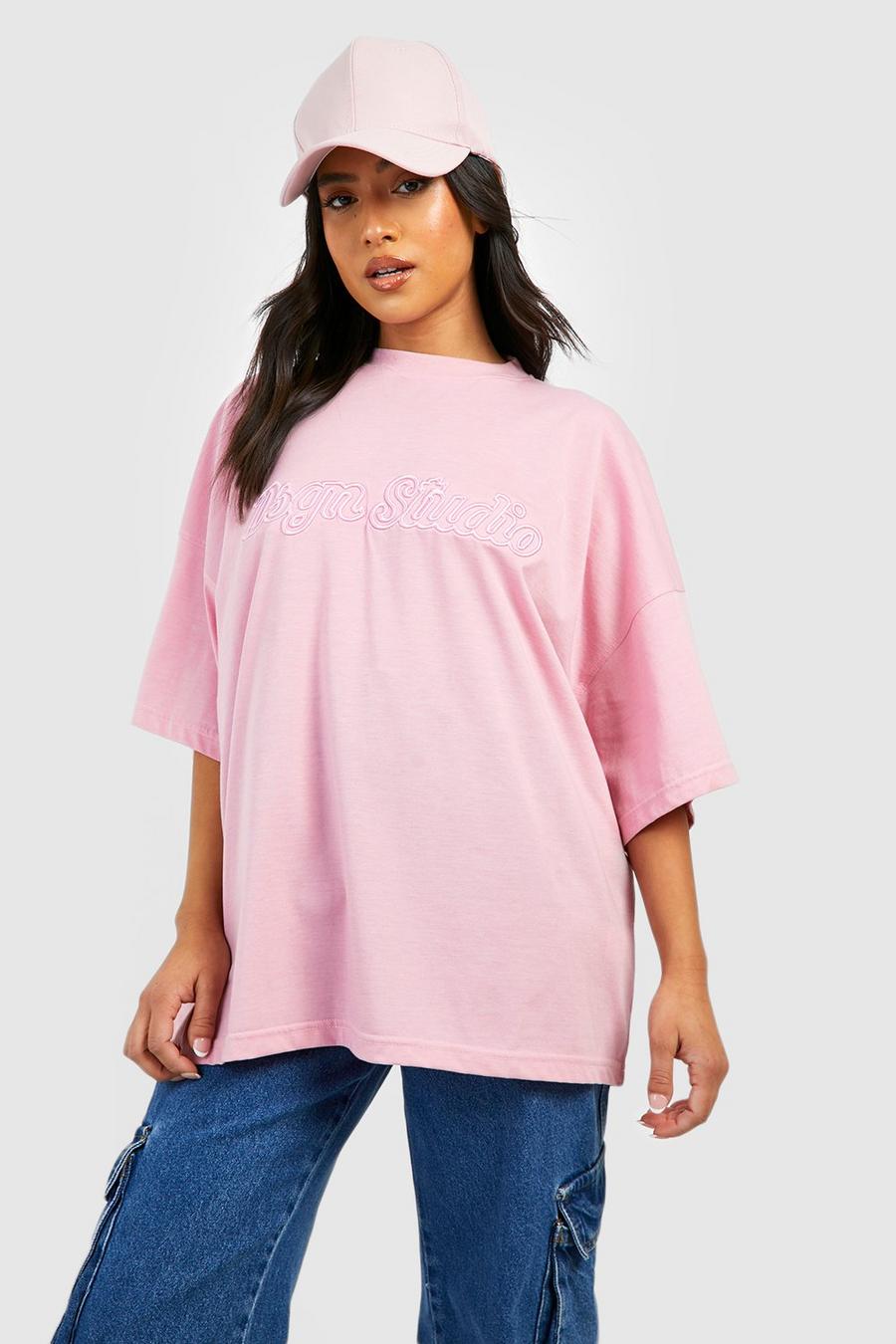 Pink Petite Dsgn Studio Embroidered T-shirt image number 1