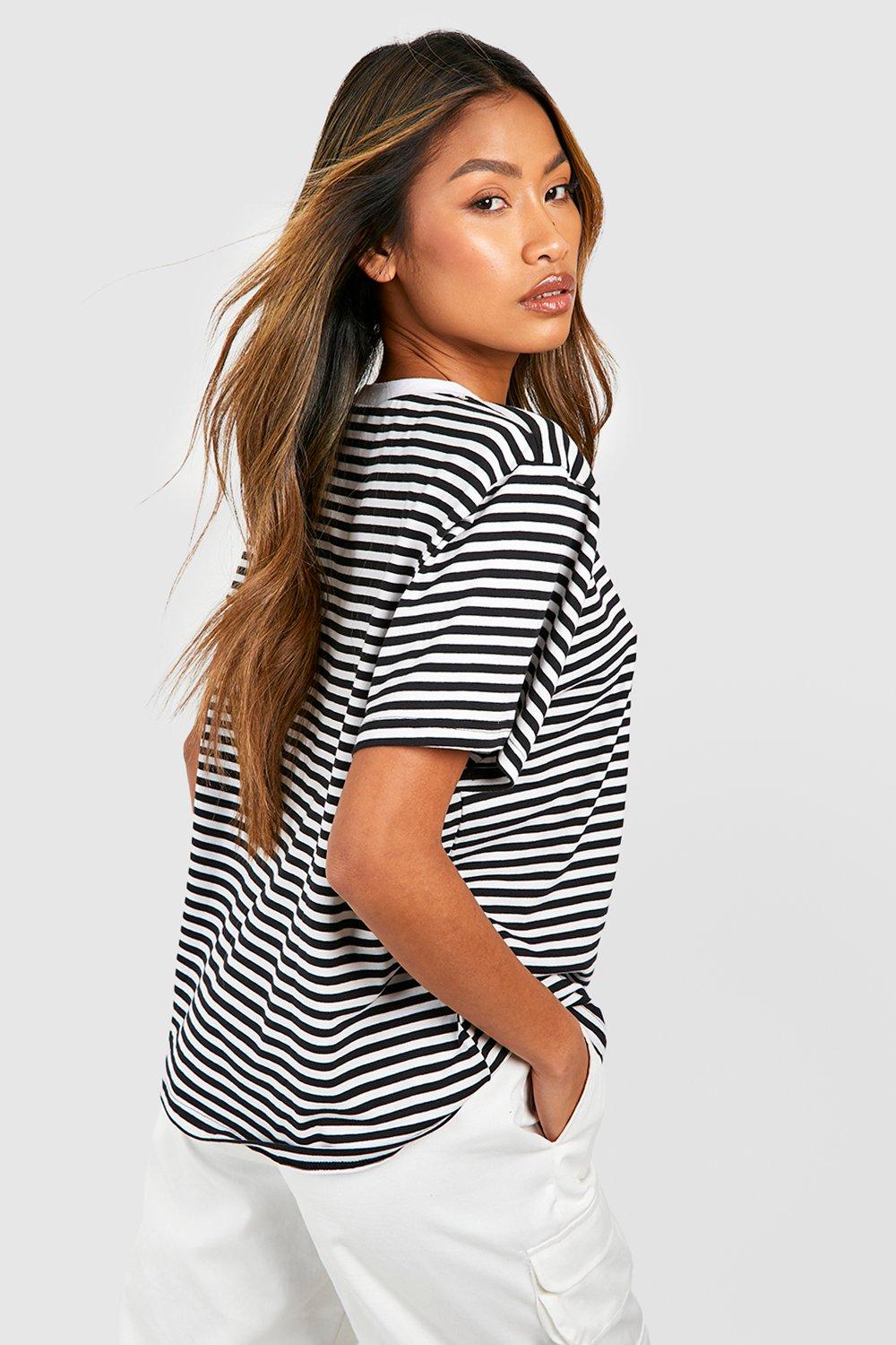 Shoulder stripe t shirt new arrivals