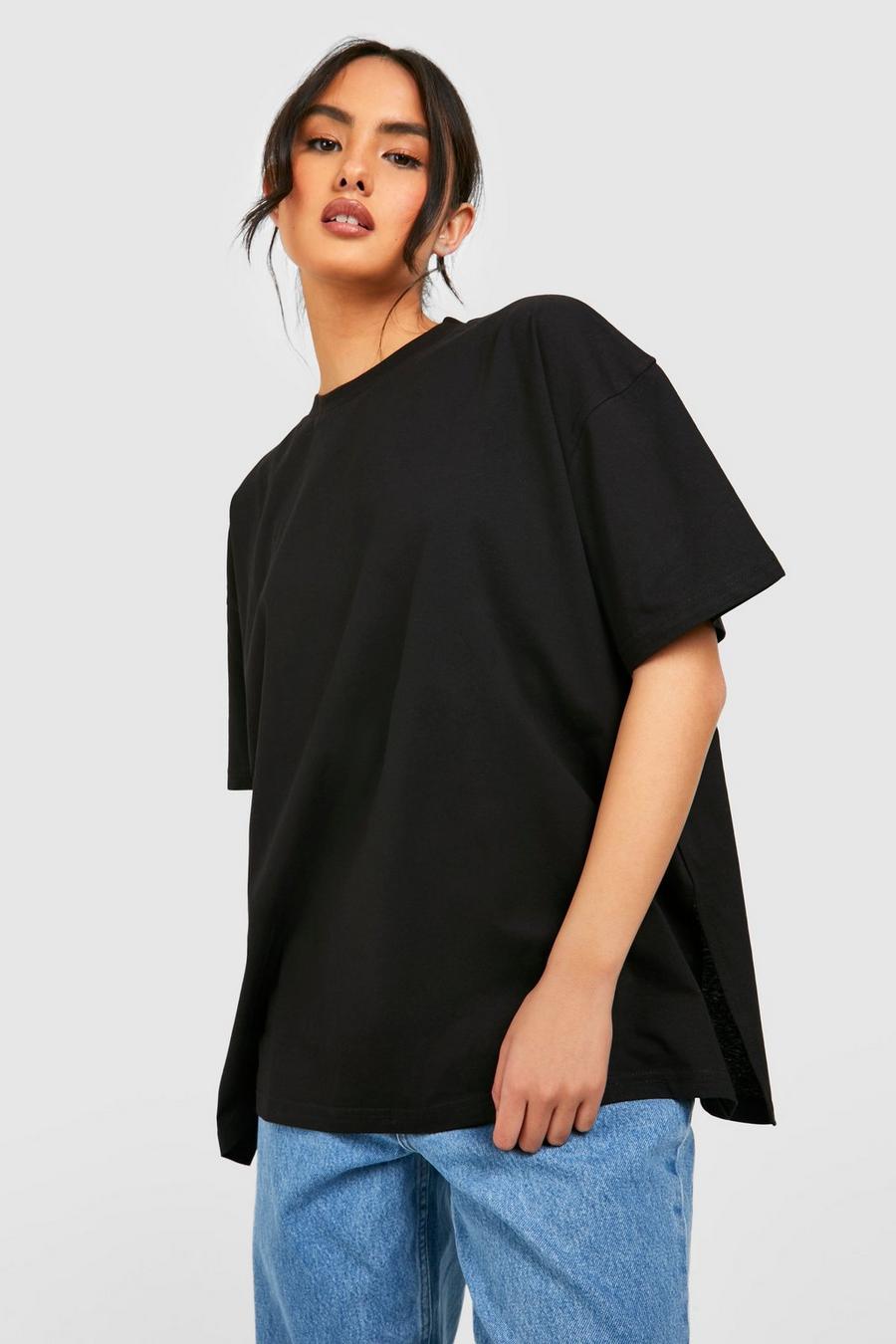 Women's Oversized Split Seam T-shirt | Boohoo UK