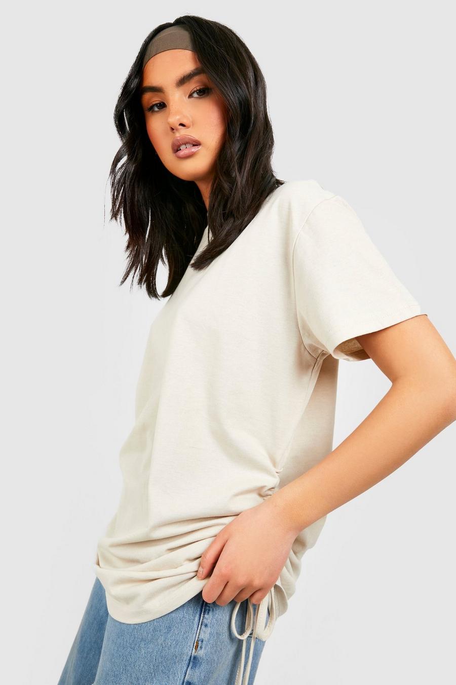 Stone Ruched Side T-shirt image number 1