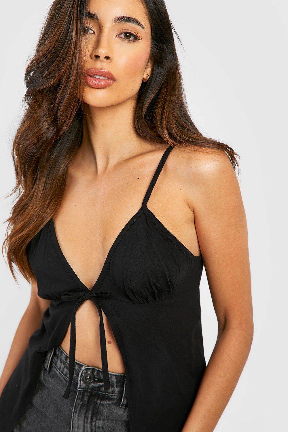 Strappy Tie Front Top
